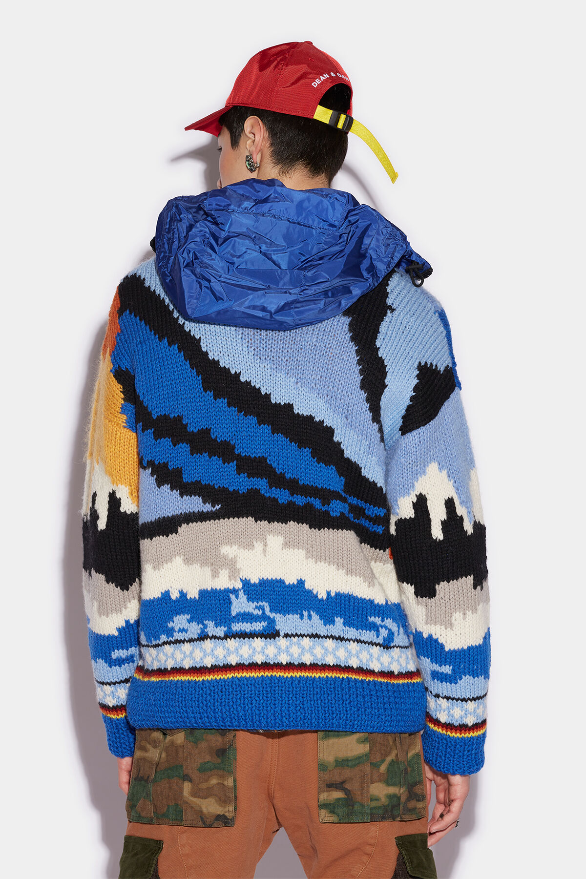 DSQUARED2 Bears Dawn Knit Pullover in Multicolor