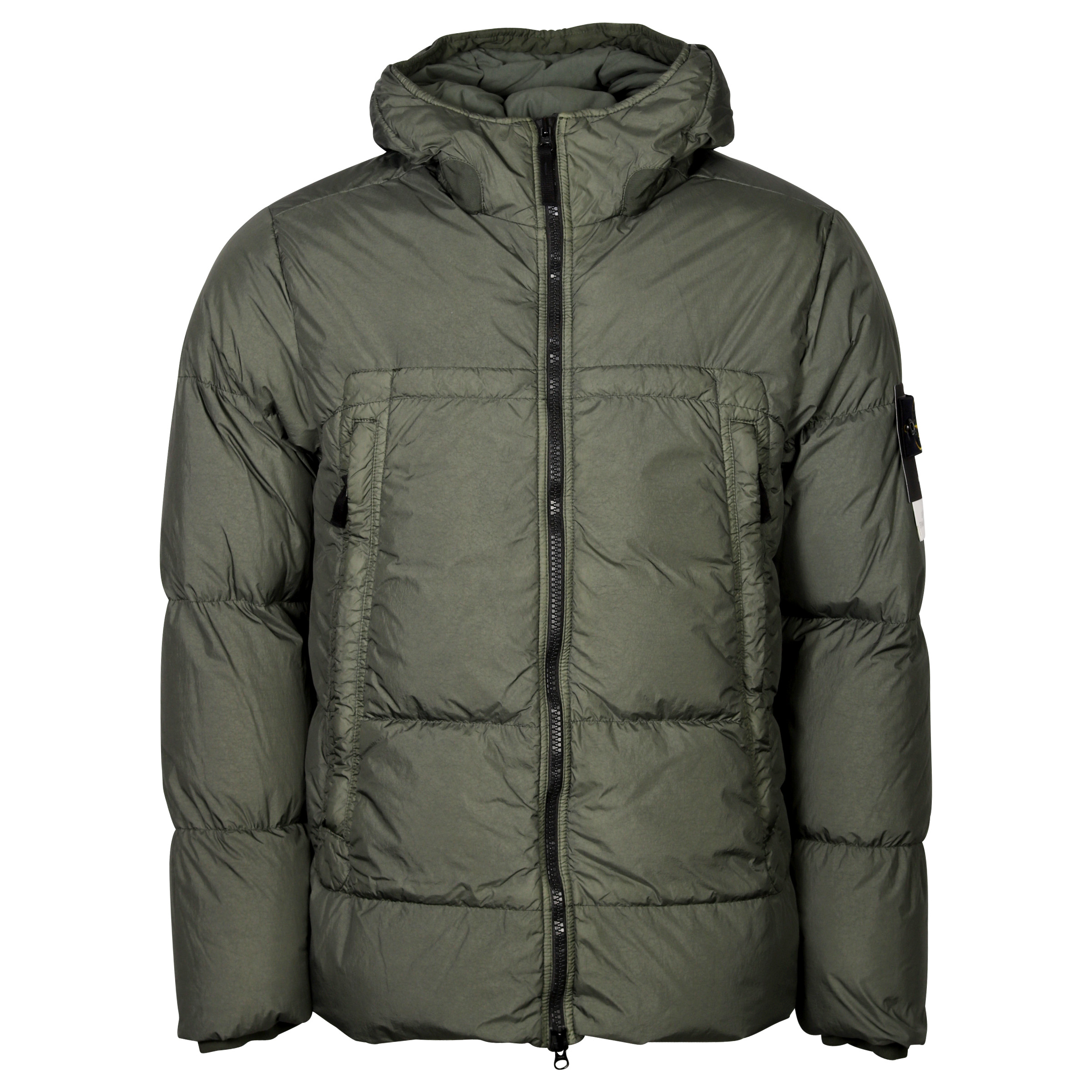 Stone Island Real Down Jacket Olive