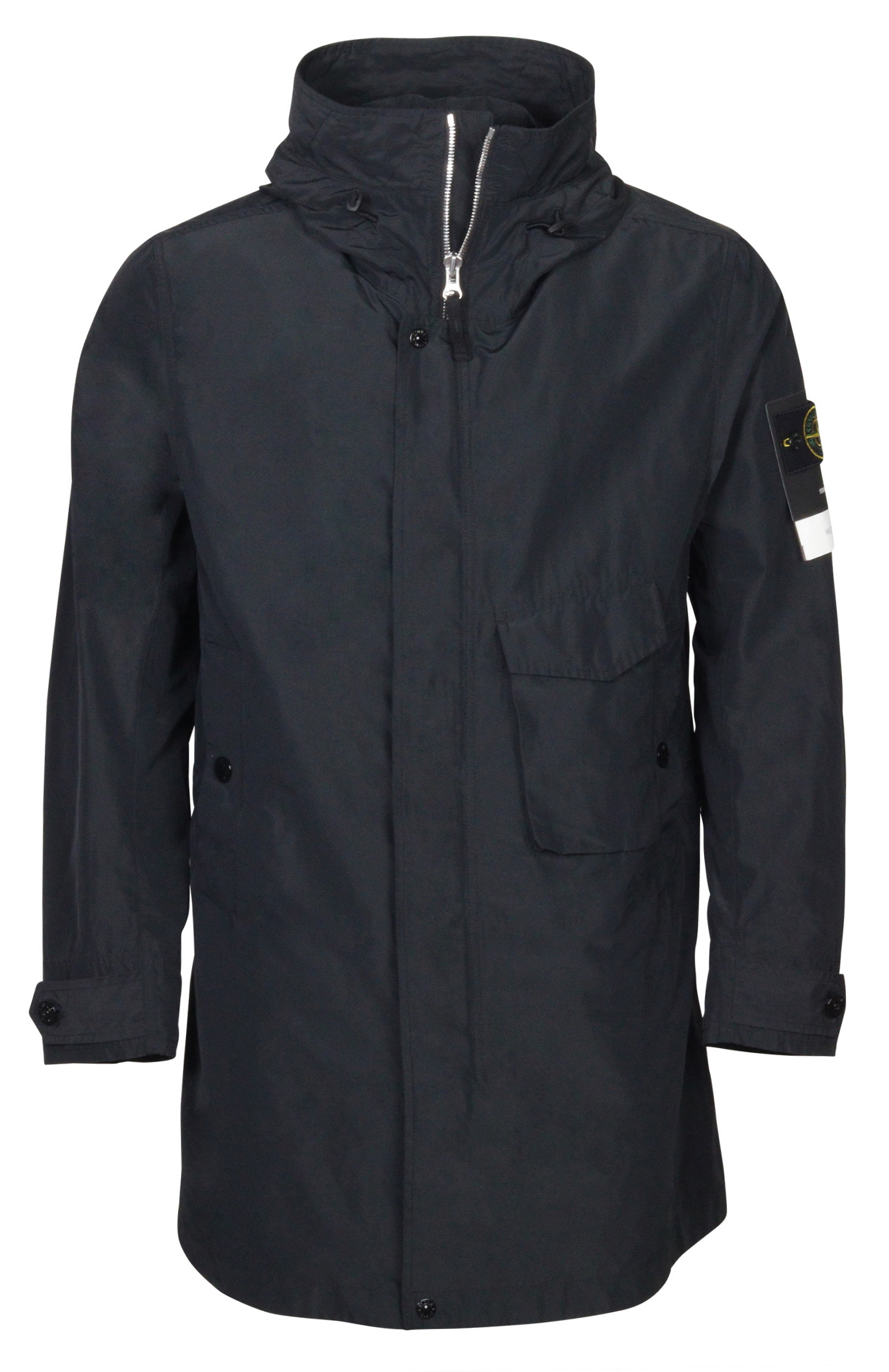 Stone Island Hooded Micro Rips Jacket Black