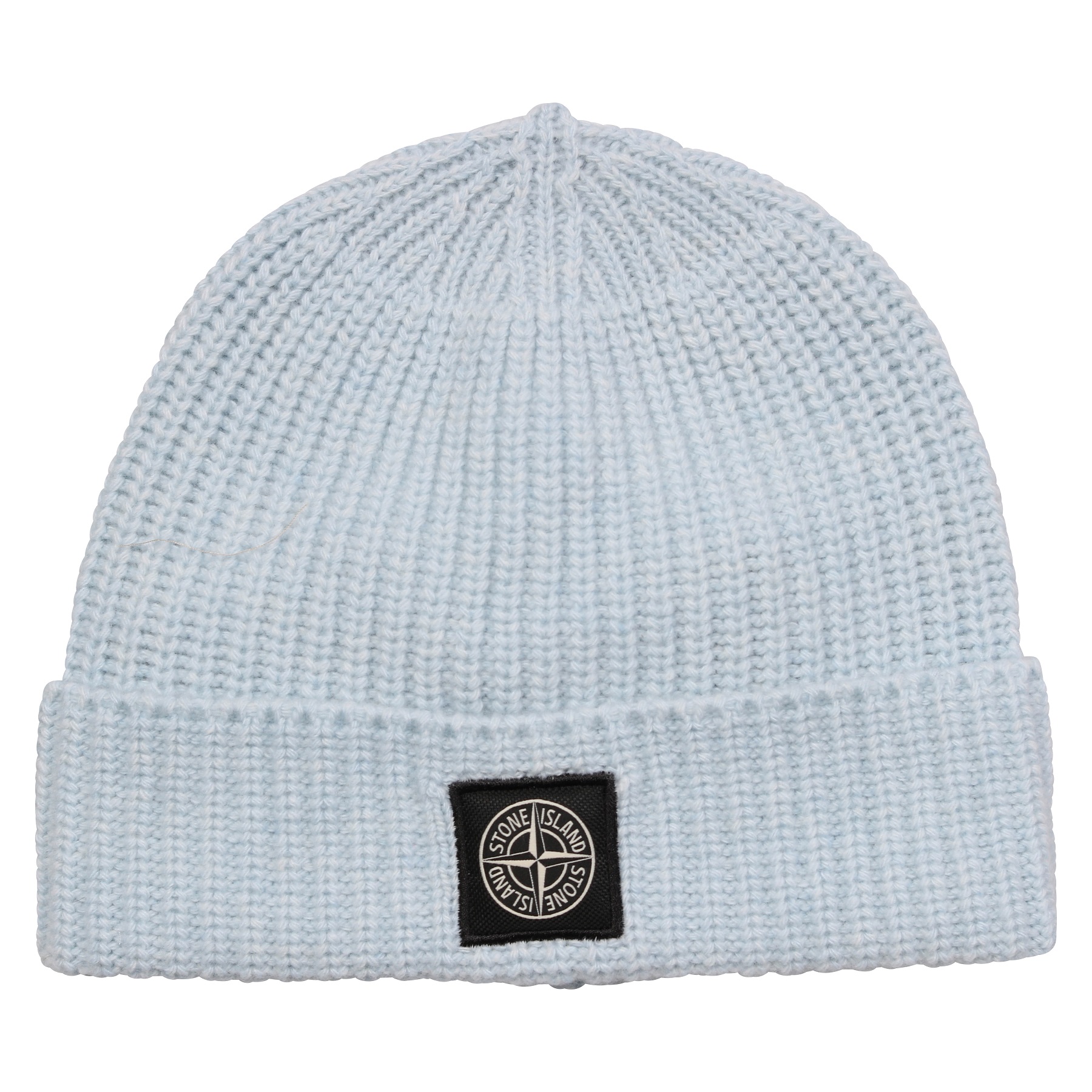 STONE ISLAND Knit Beanie in Sky Blue Melange