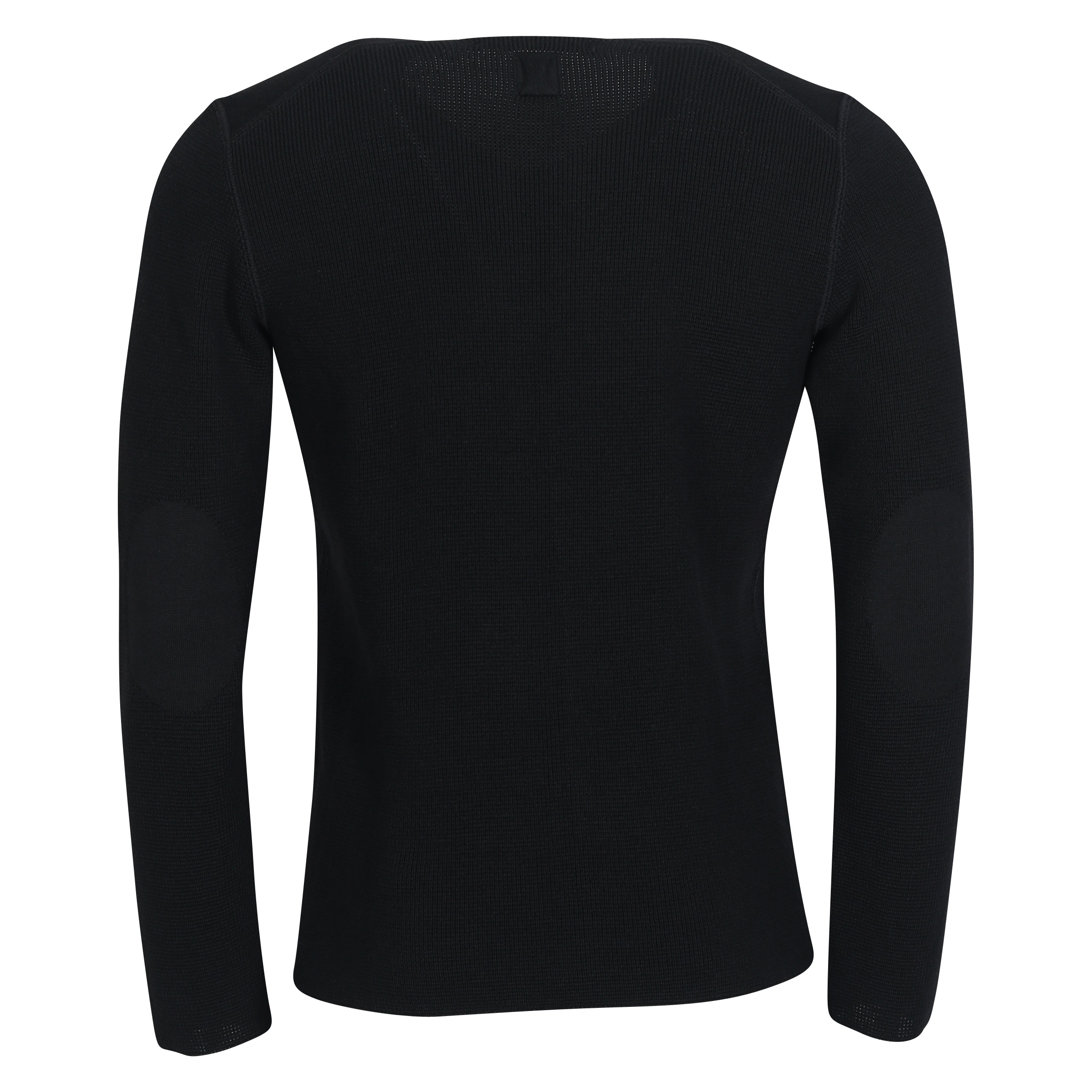 Hannes Roether Knit V-Neck Sweater in Black