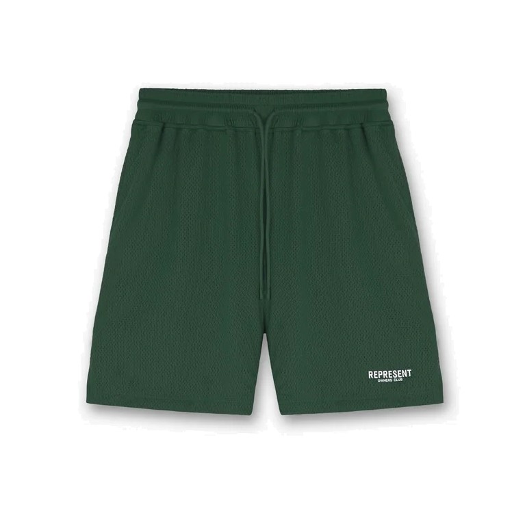 REPRESENT Owners Club Mesh Short in Racing Green