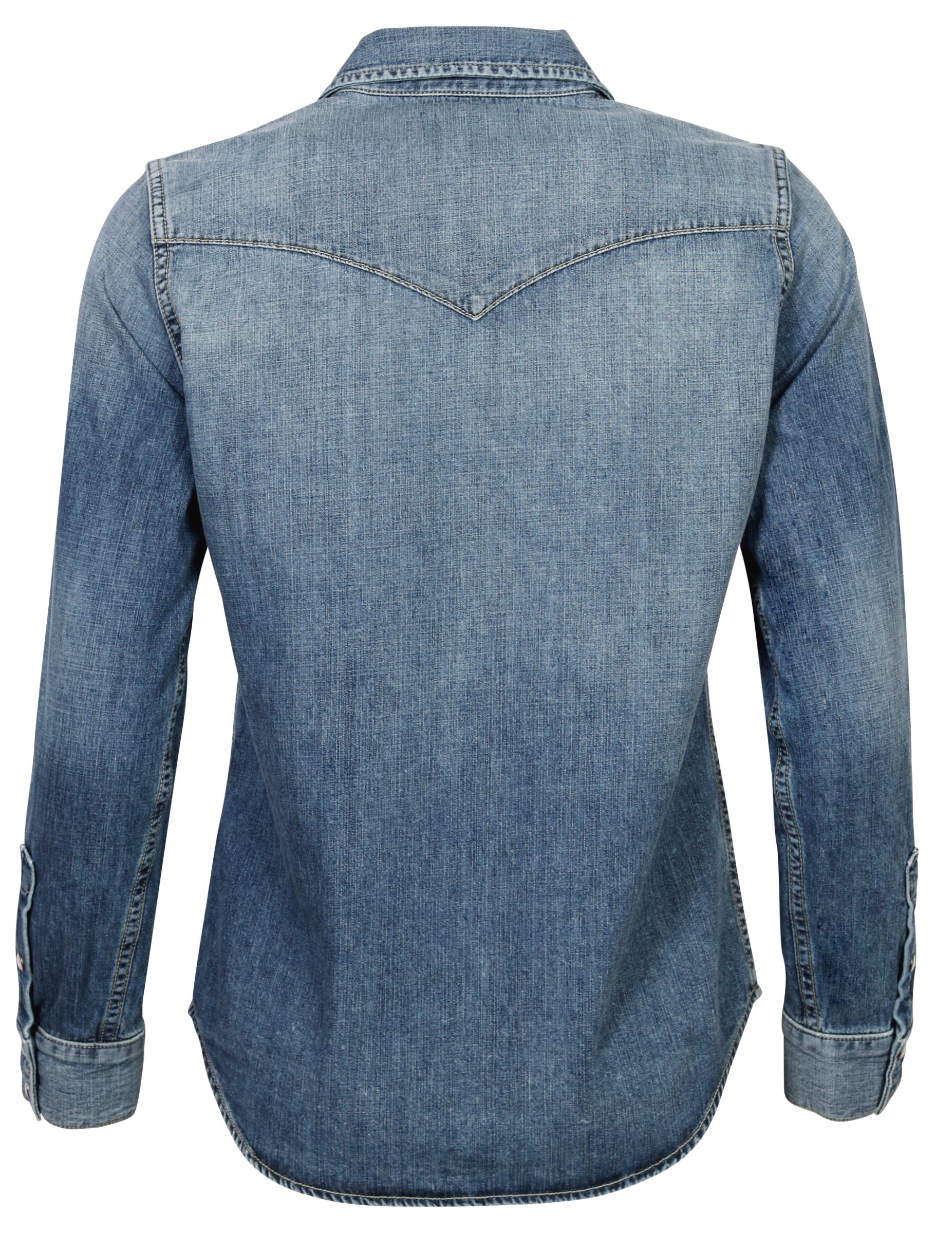 Nili Lotan Denim Shirt Travis Blue Washed