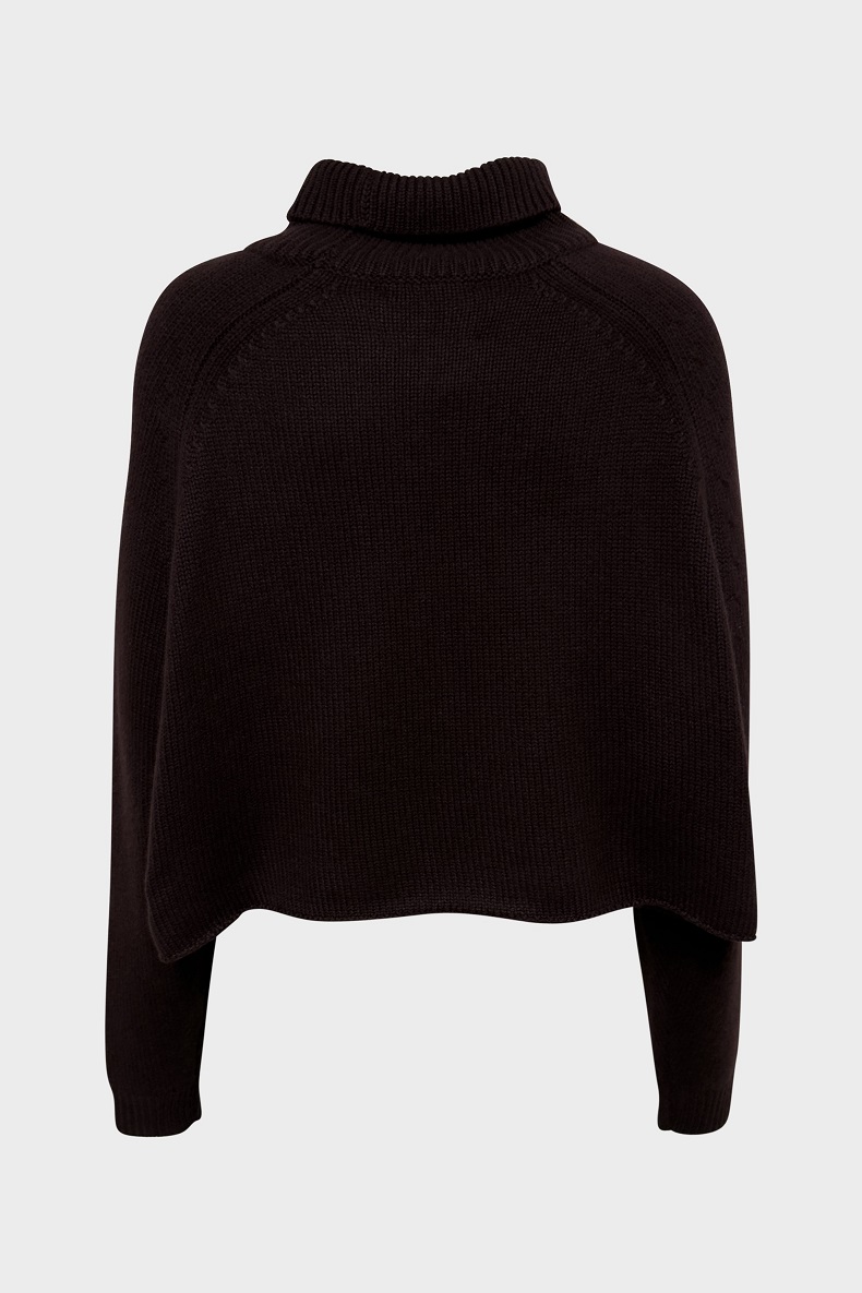 LISA YANG Cashmere Turtle Neck Sweater in Mahogany