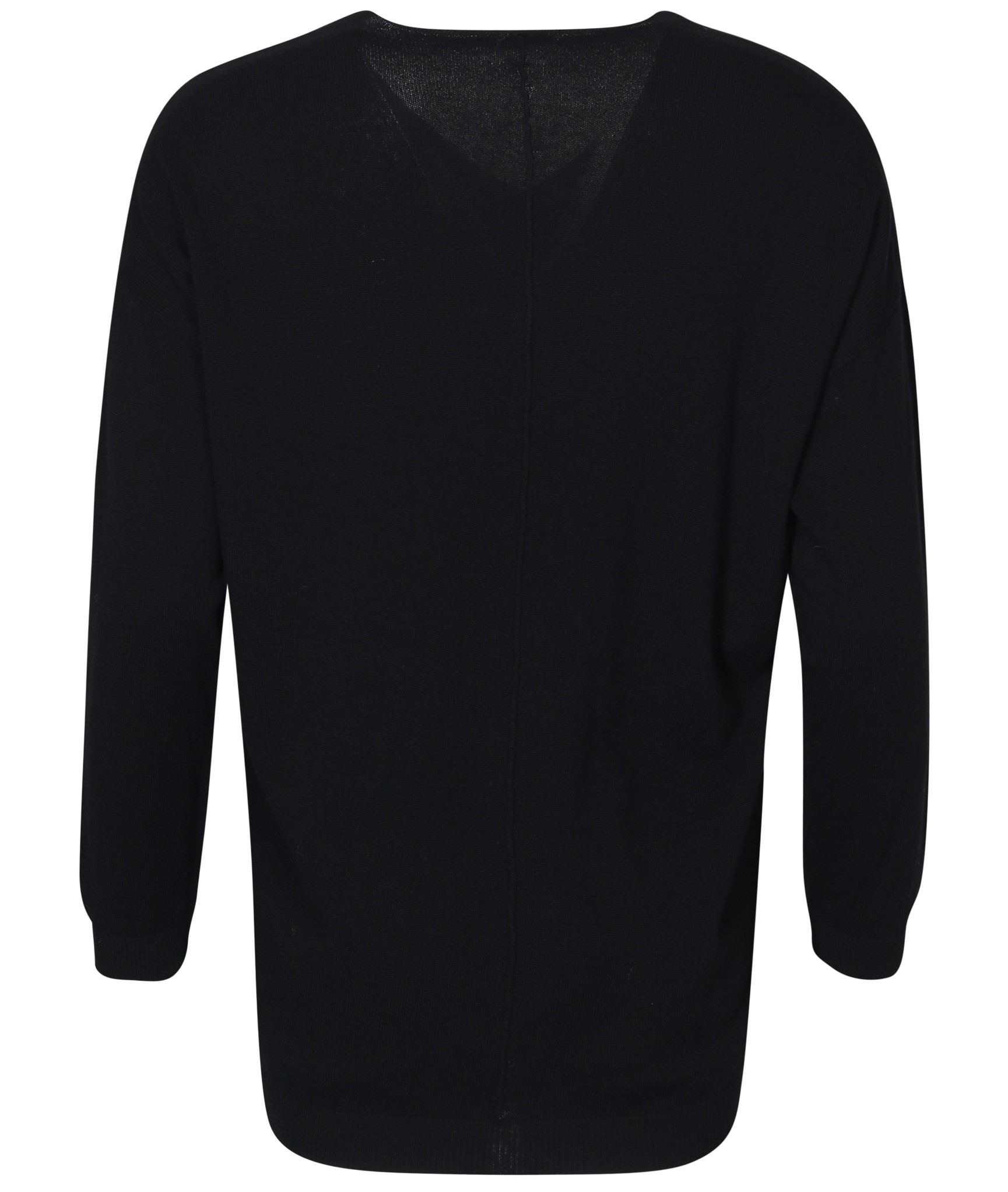 TRANSIT PAR SUCH V-Neck Knit Pullover in Black