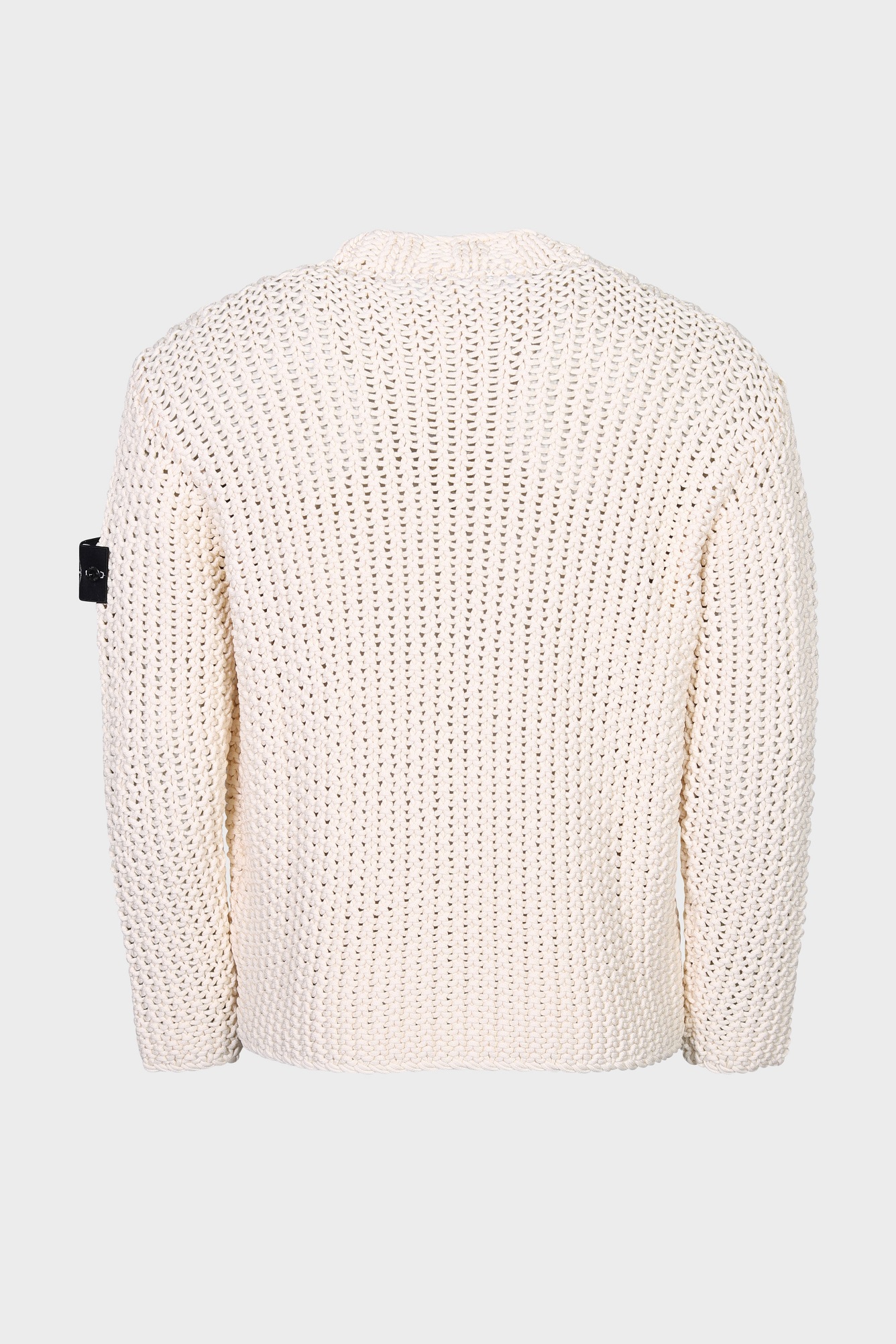STONE ISLAND Viscose/Nylon Rope Knit Pullover in Beige XXL