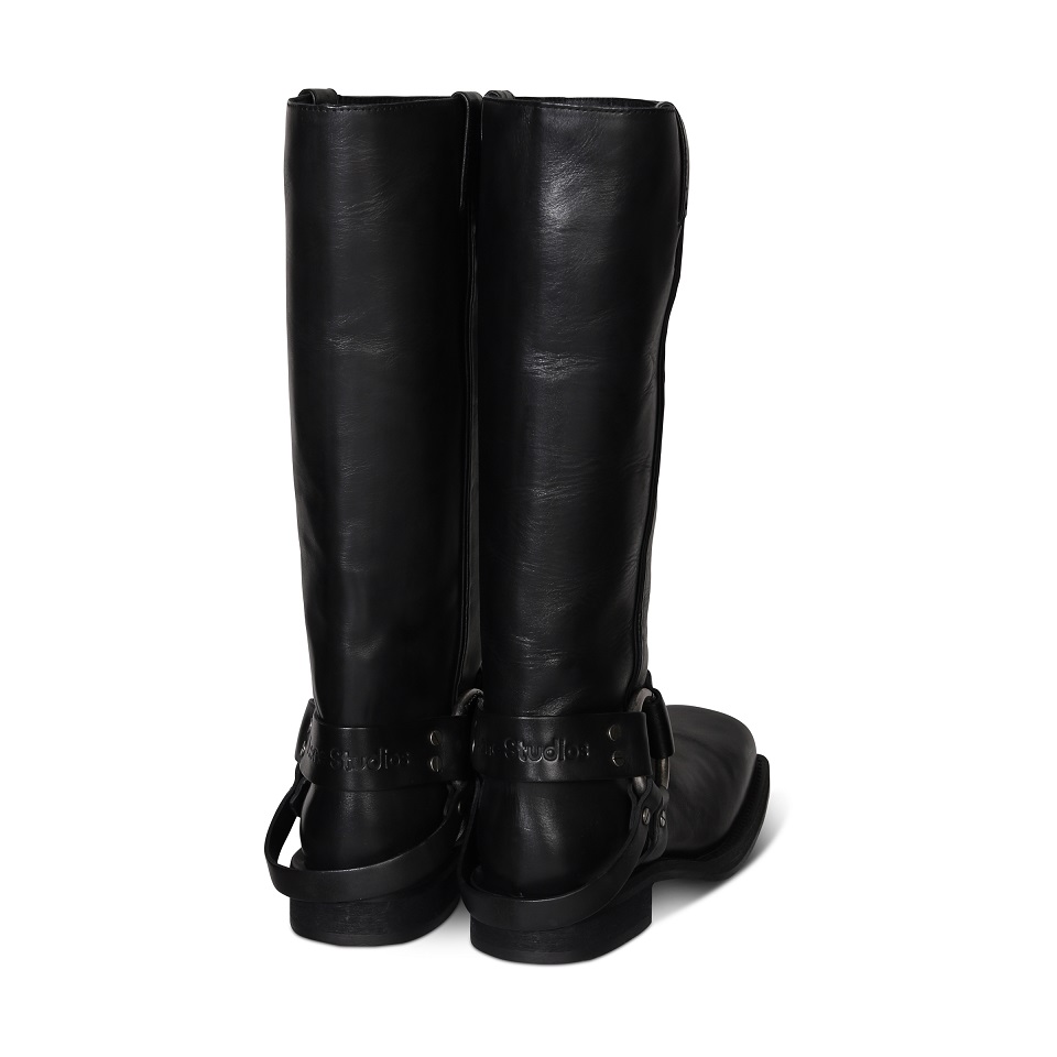 ACNE STUDIOS Biker Boots in Black ACNE STUDIOS Biker Boots in Black
