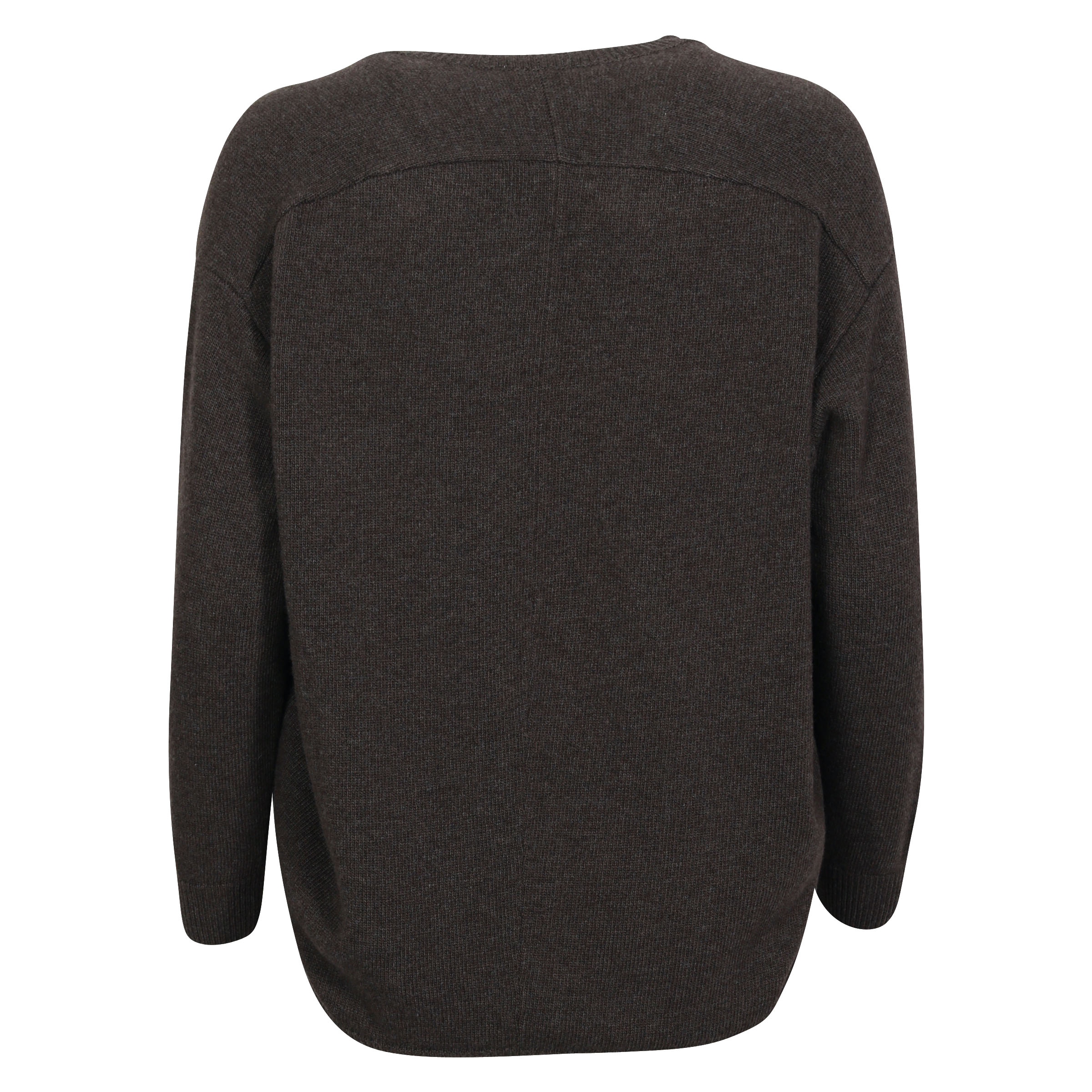 Avant Toi Knit Sweater in Dark Brown Melange