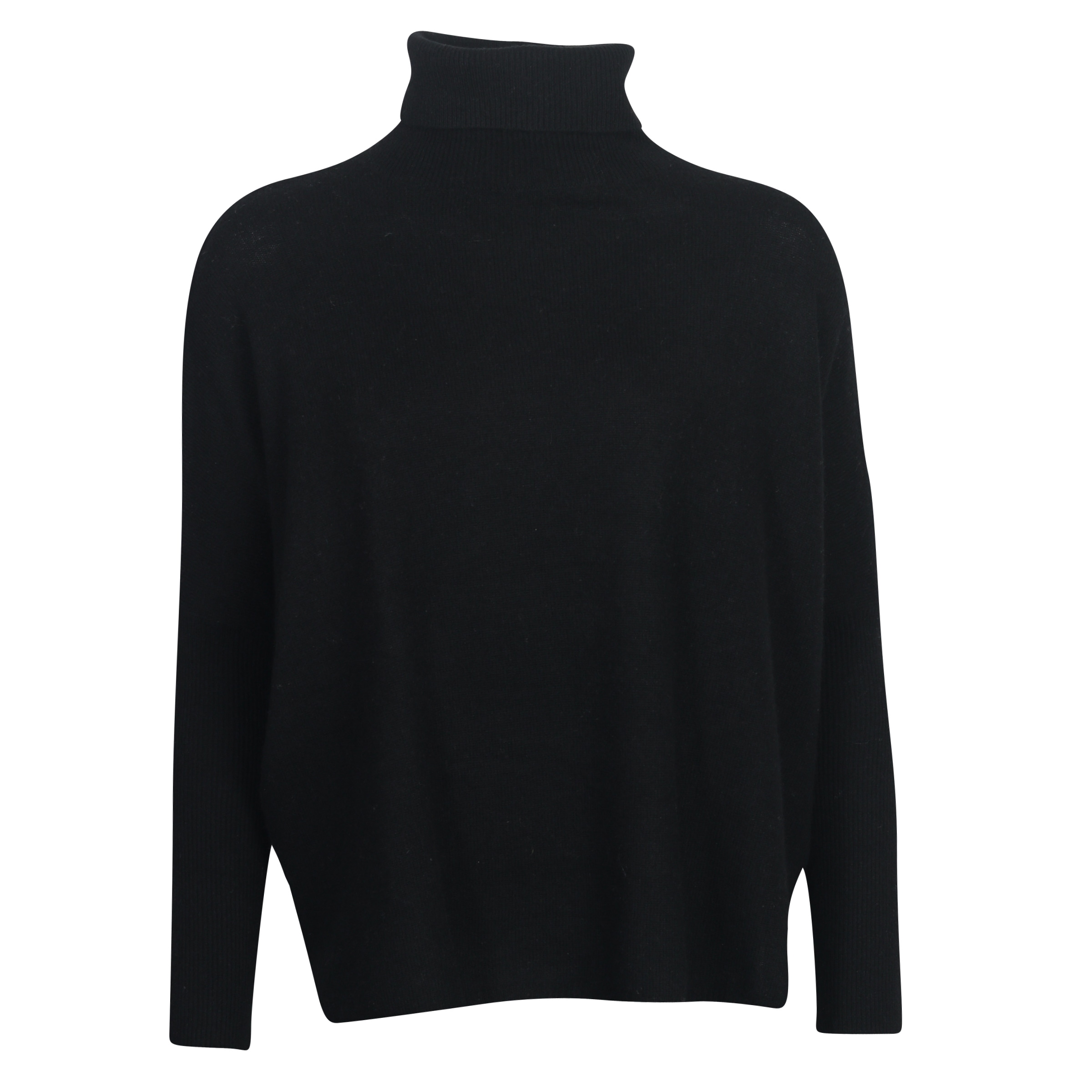 Absolut Cashmere Oversized Turtle Neck Sweater Clara in Black M
