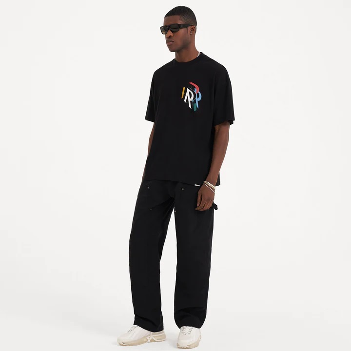 REPRESENT Initial Assembly T-Shirt in Jet Black L