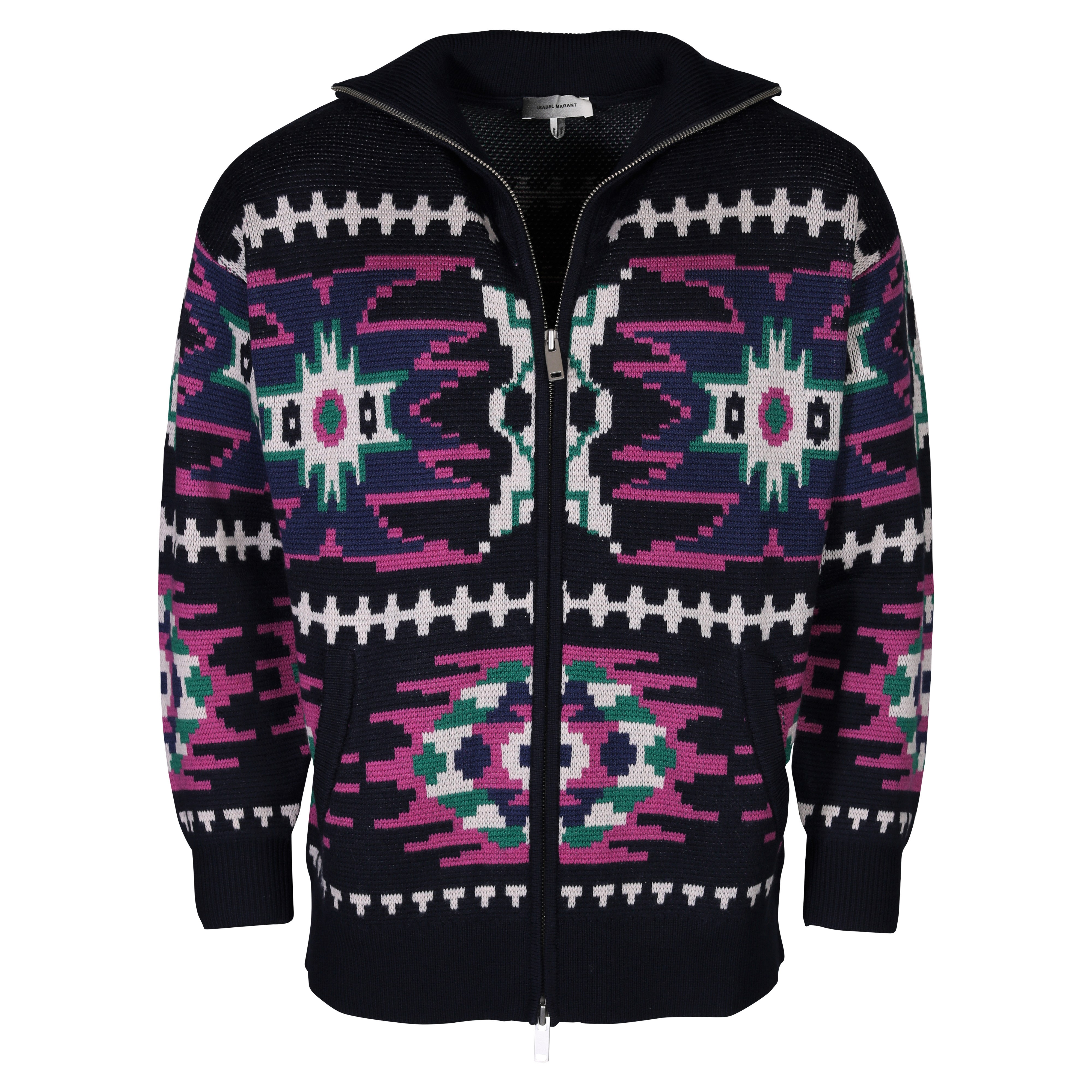 Isabel Marant Knit Cardigan Micka Faded Night Multicolour