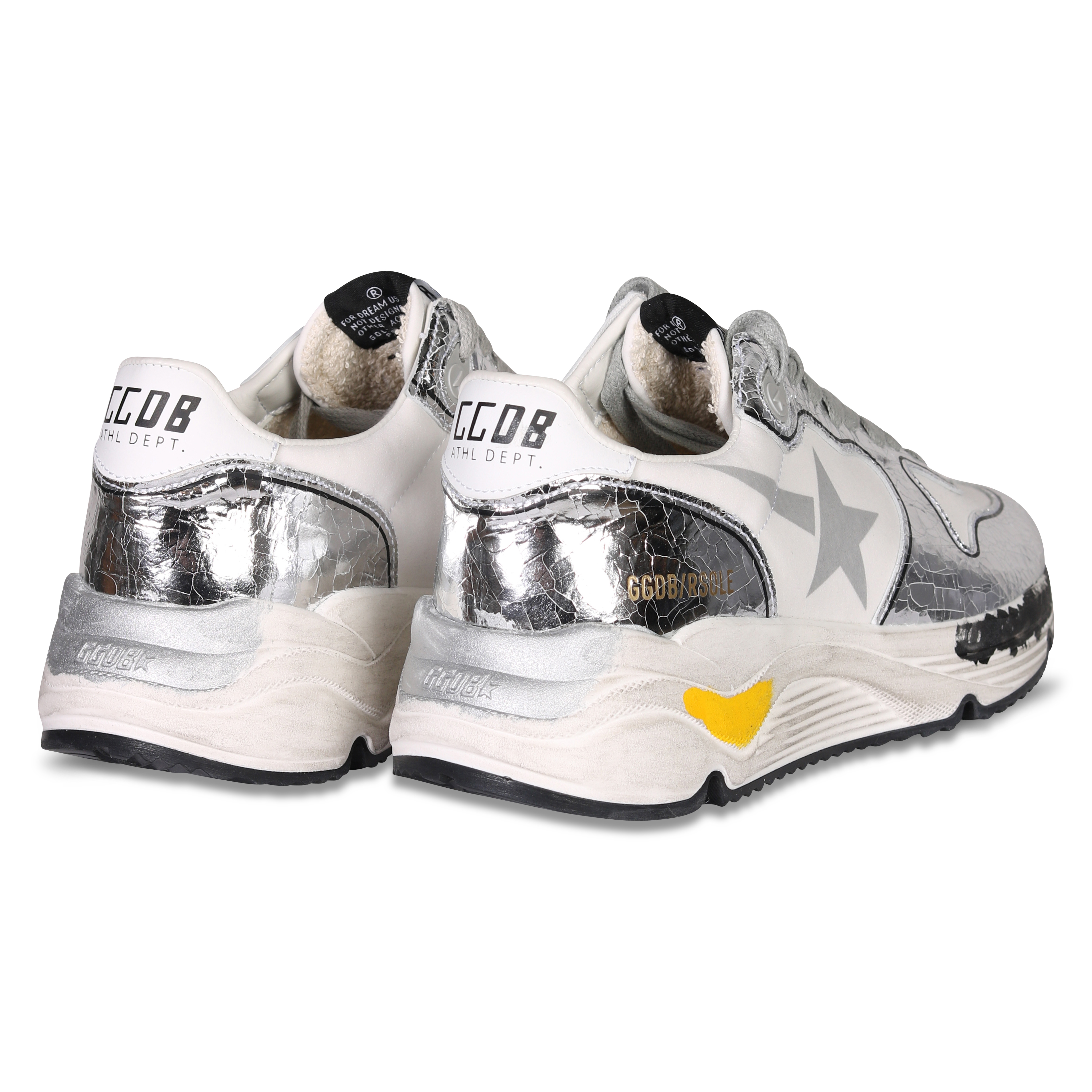 Golden Goose Sneaker Running White/Silver
