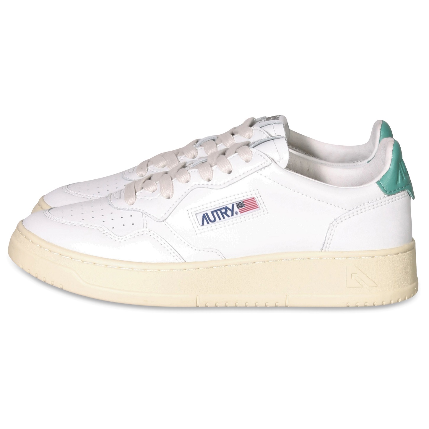 AUTRY ACTION SHOES Sneaker Low in White/Malachi Green 35