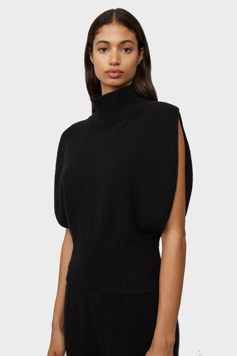 LISA YANG Zaya Cashmere Top in Black