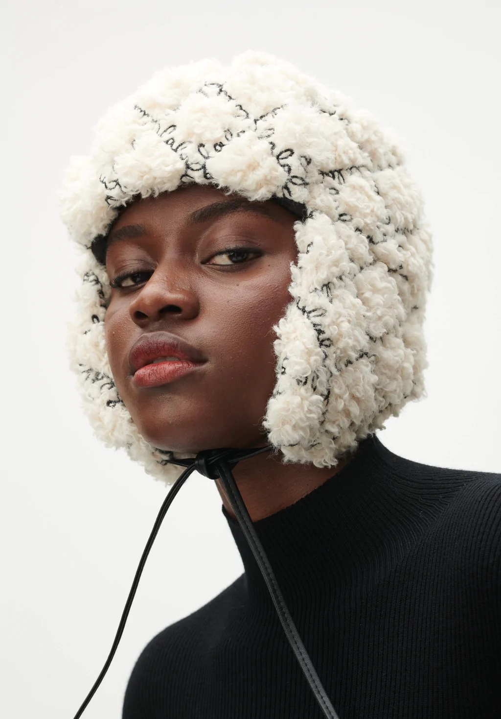 Lala Berlin Hat Humer White Lalagram Embroidery