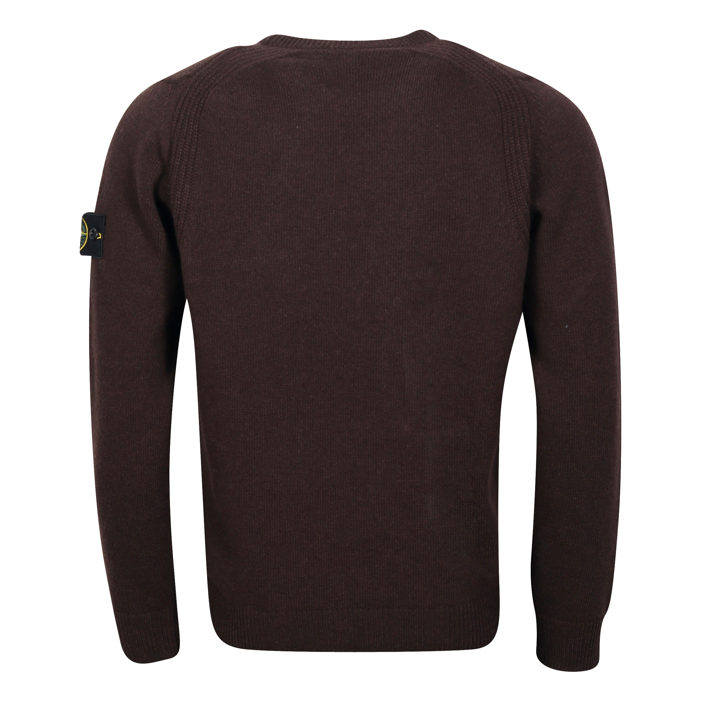 Stone Island Crew Neck Knit Sweater Dark Brown