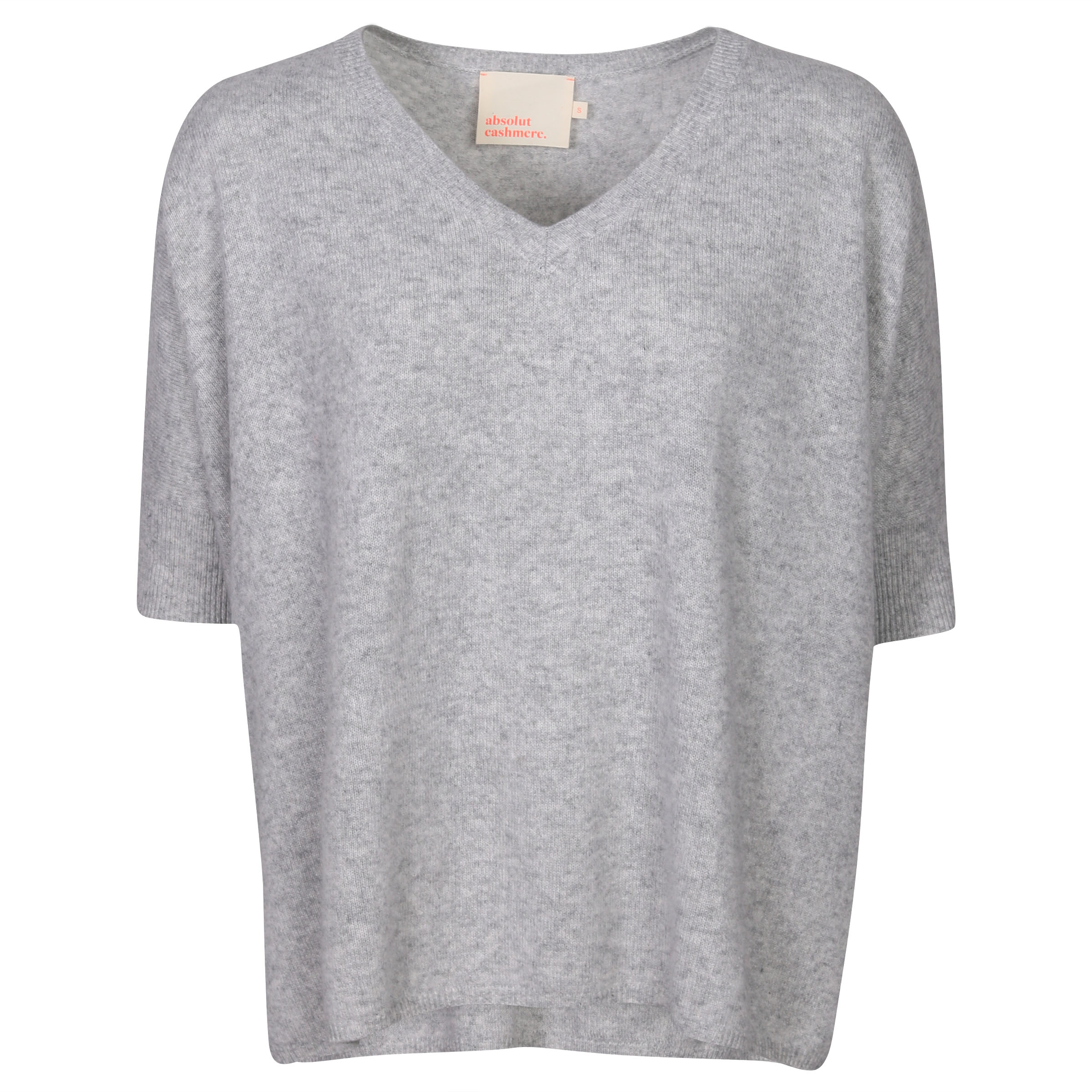 Absolut Cashmere Oversized Sweater Light Grey Melange L