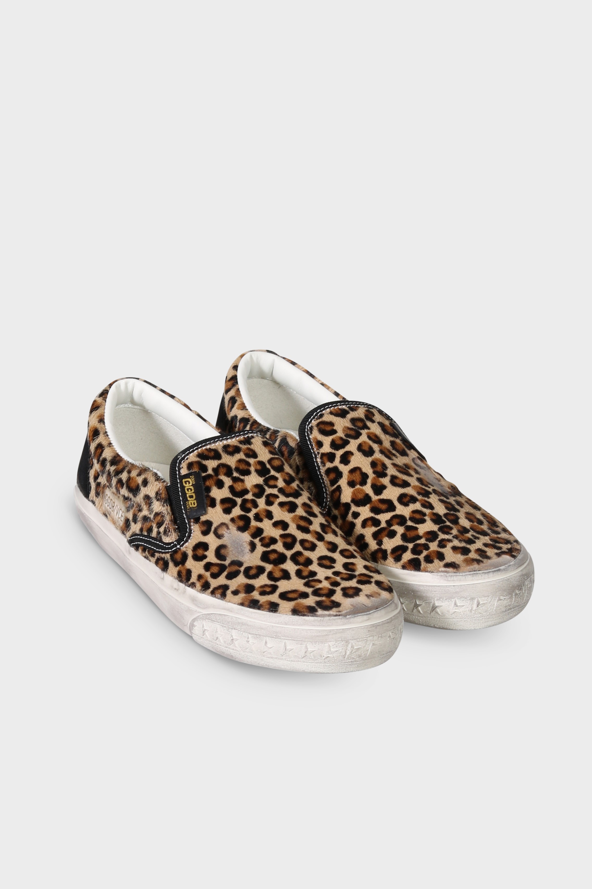 GOLDEN GOOSE VCE Horsy Slip Ons in Leo 38