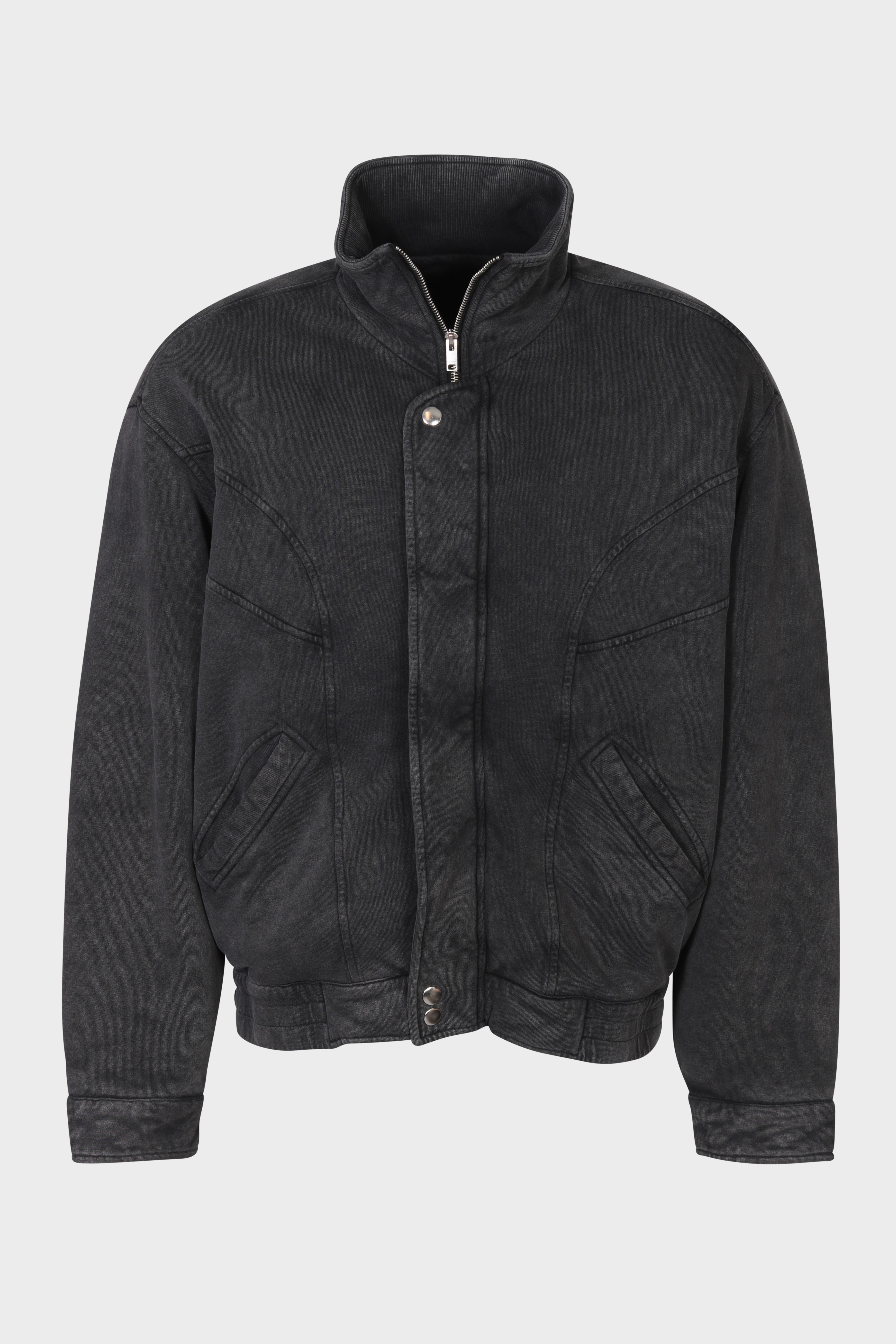 ISABEL MARANT Padded Sweatjacket Parvey in Faded Black