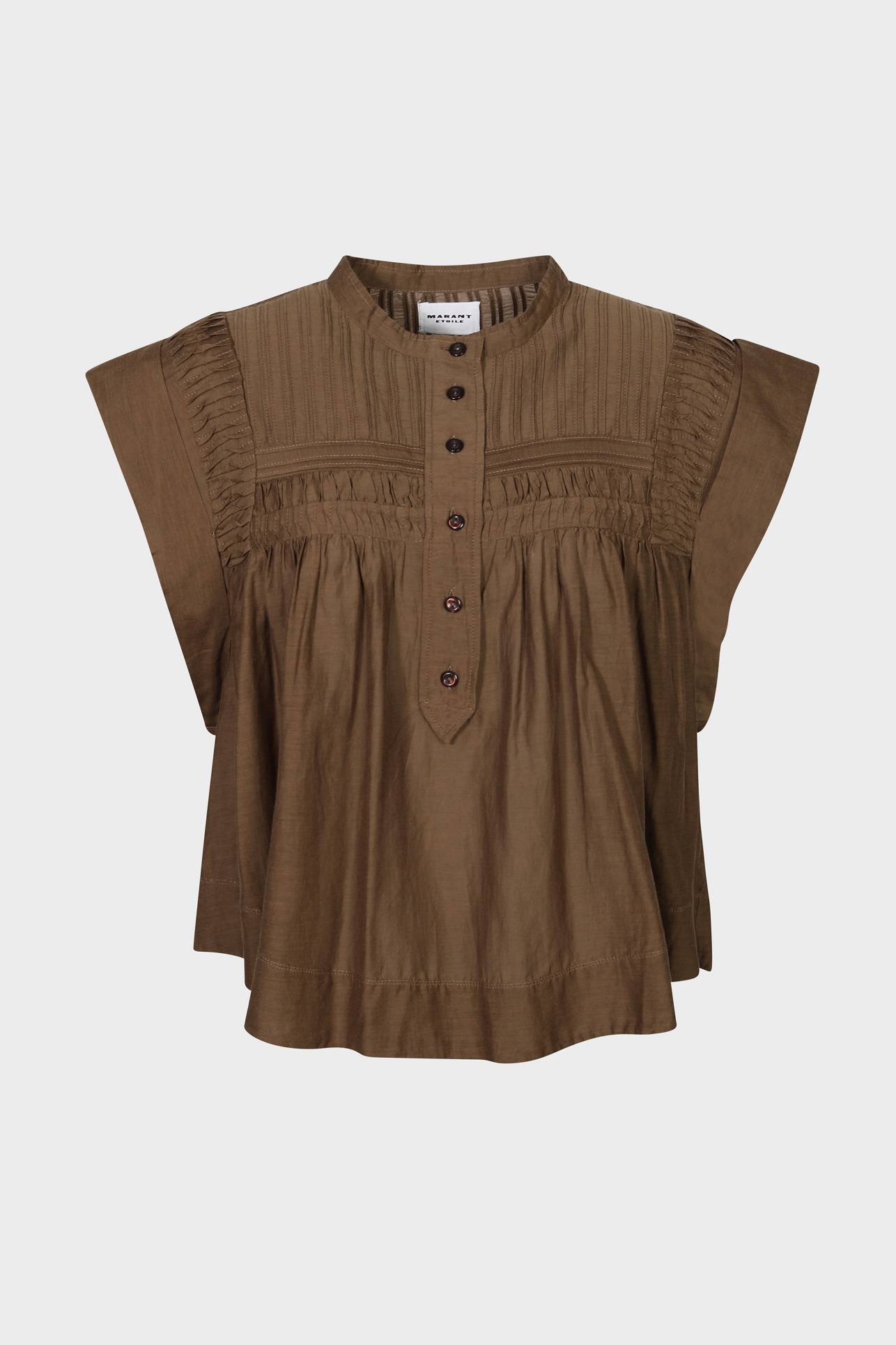 ISABEL MARANT ÉTOILE Leaza Top in Khaki ISABEL MARANT ÉTOILE Leaza Top in Khaki
