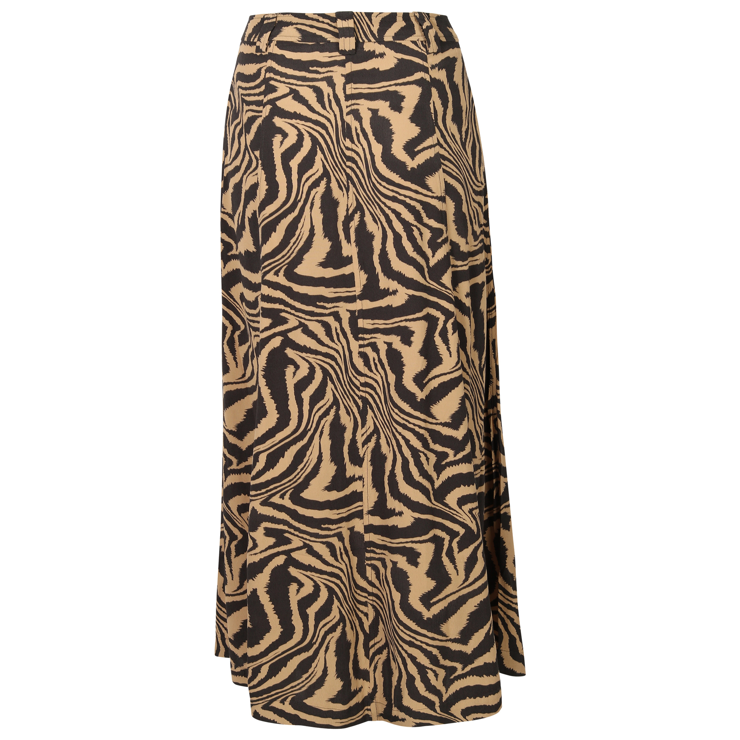 Ganni Skirt Animal Printed Crepe 34