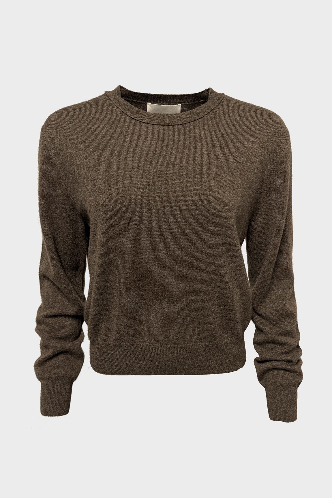 LISA YANG Greer Cashmere Sweater in Dark Truffle