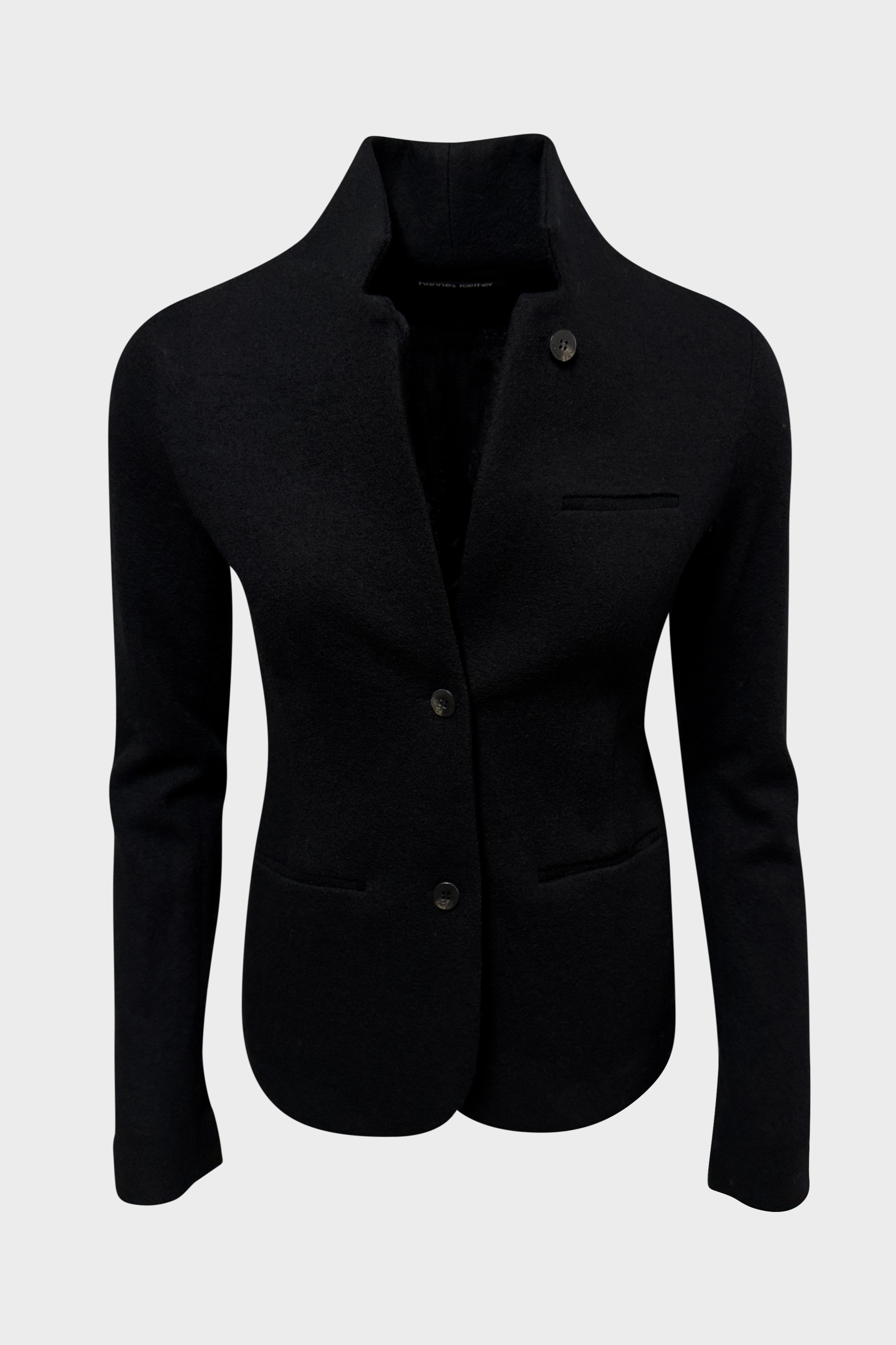 HANNES ROETHER Wool Jacket in Black