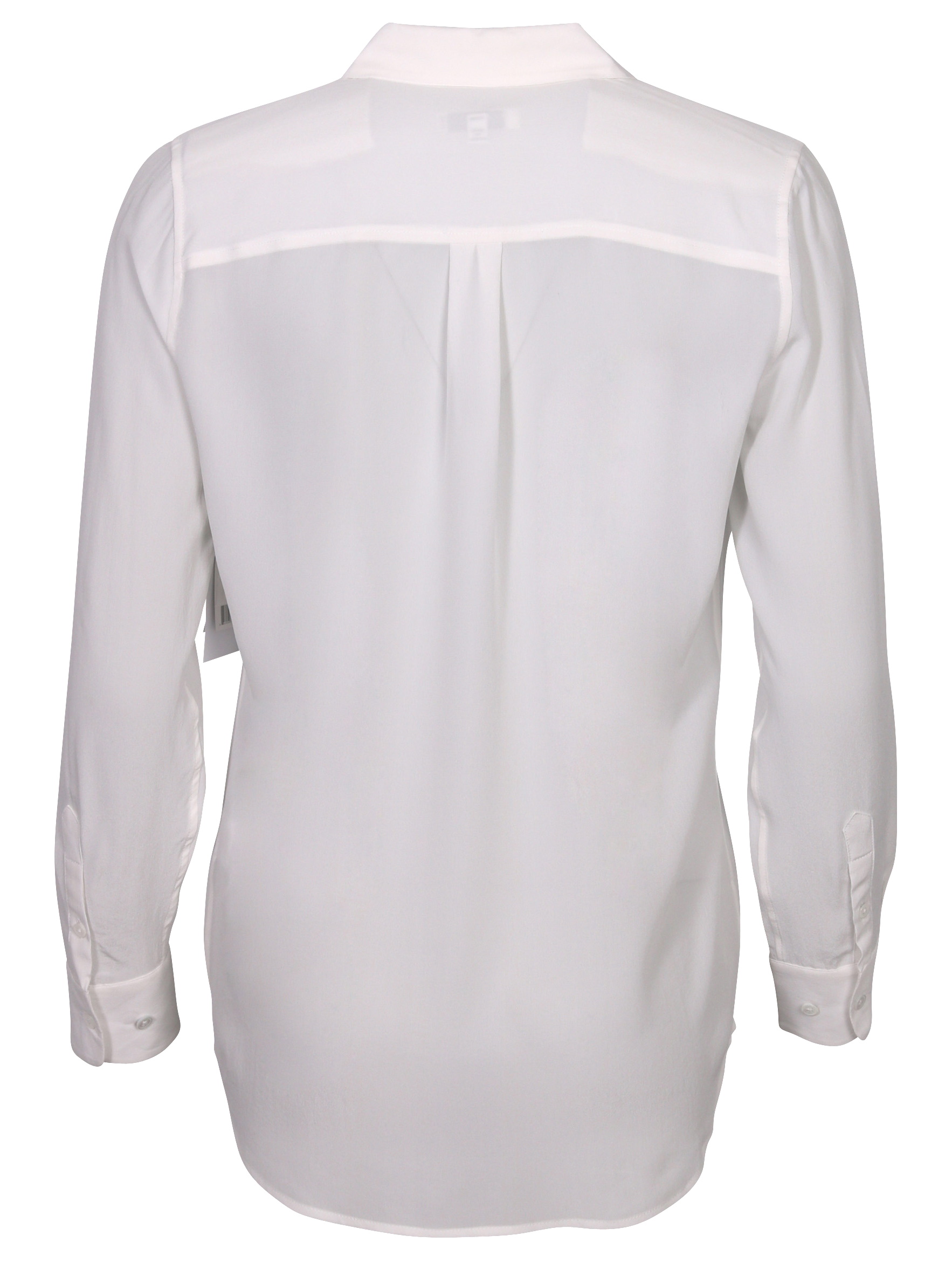 Equipment Slim Signature Silk Shirt White