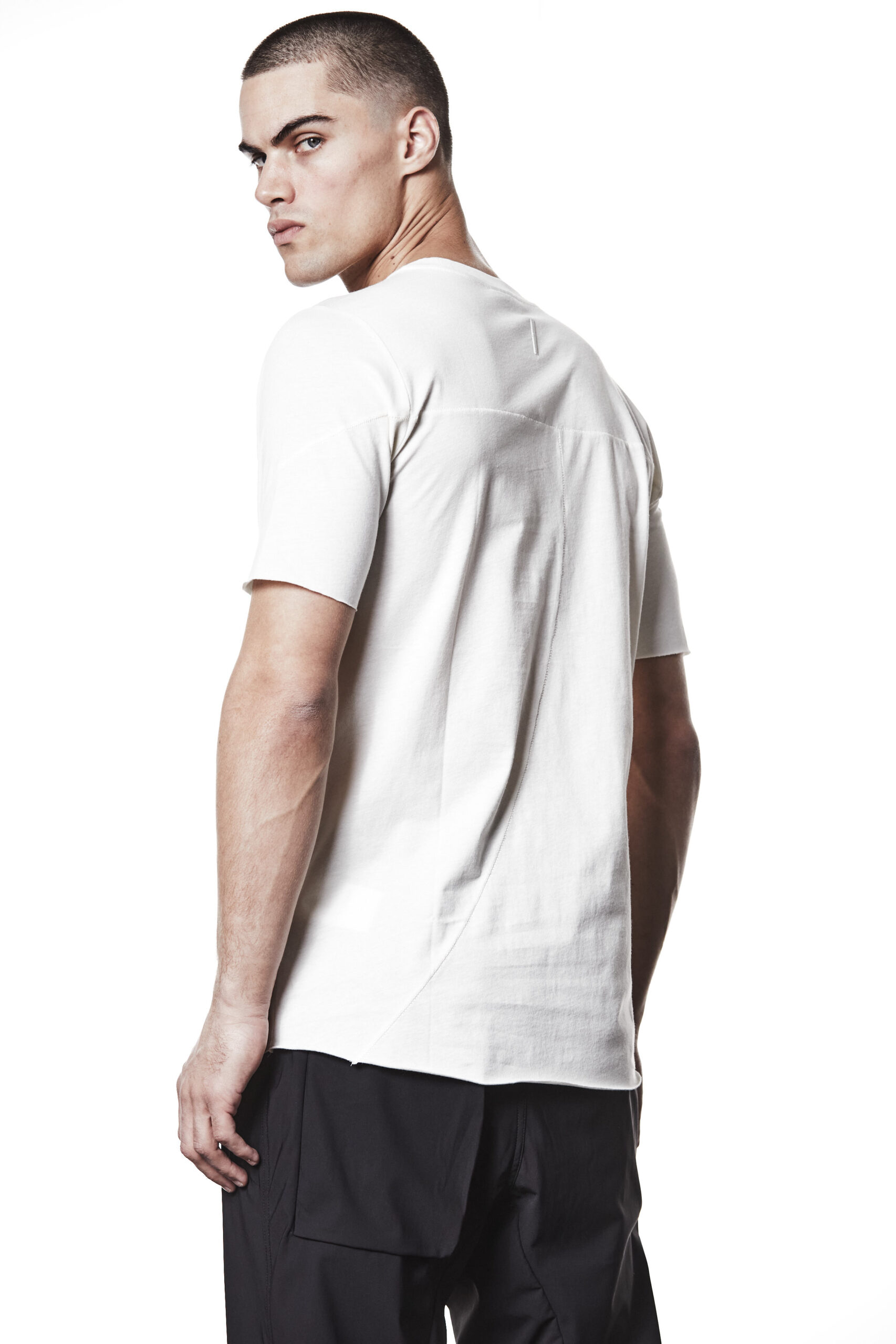 THOM KROM Slim Fit T-Shirt in Cream