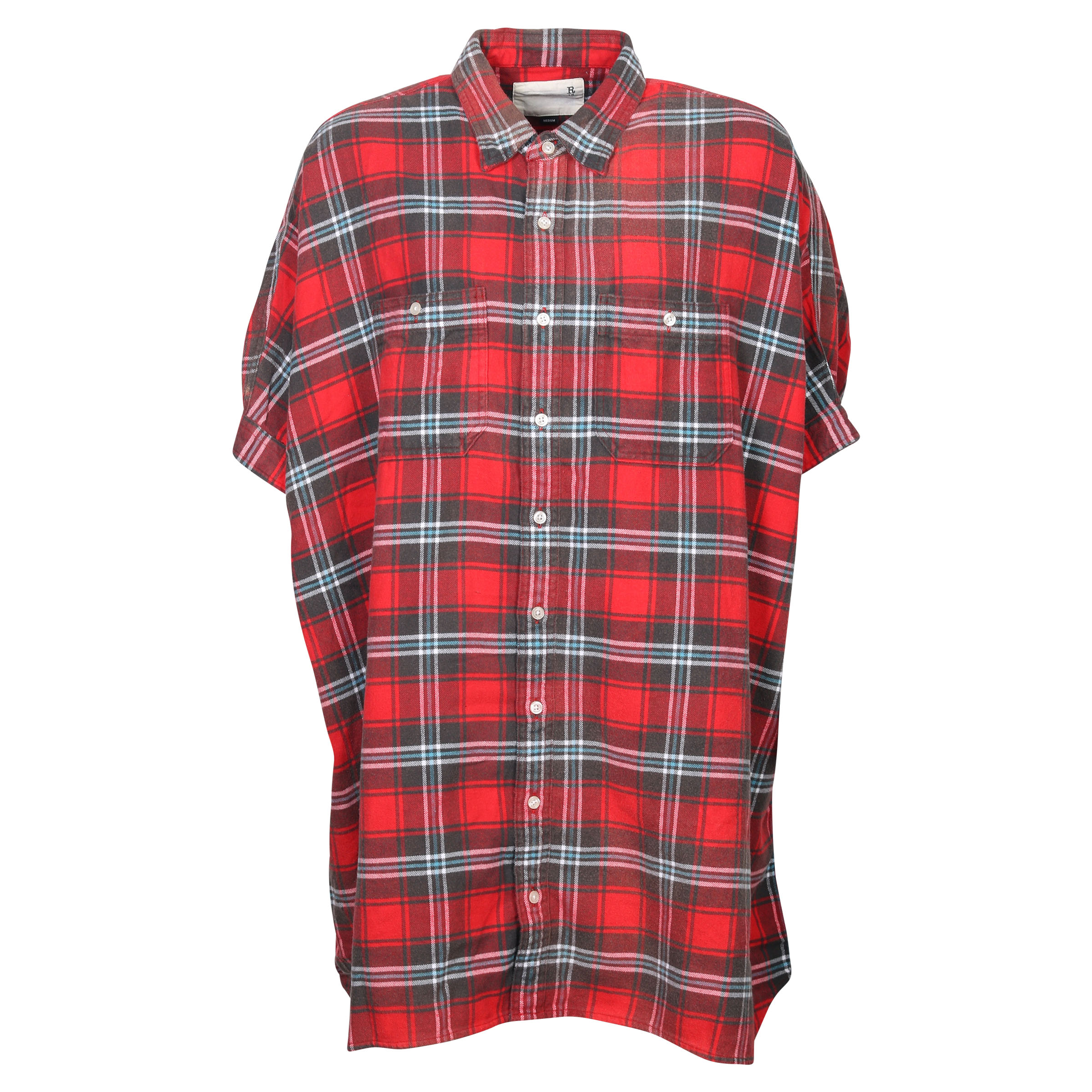 R13 Plaid Oversized Boxy Shirt