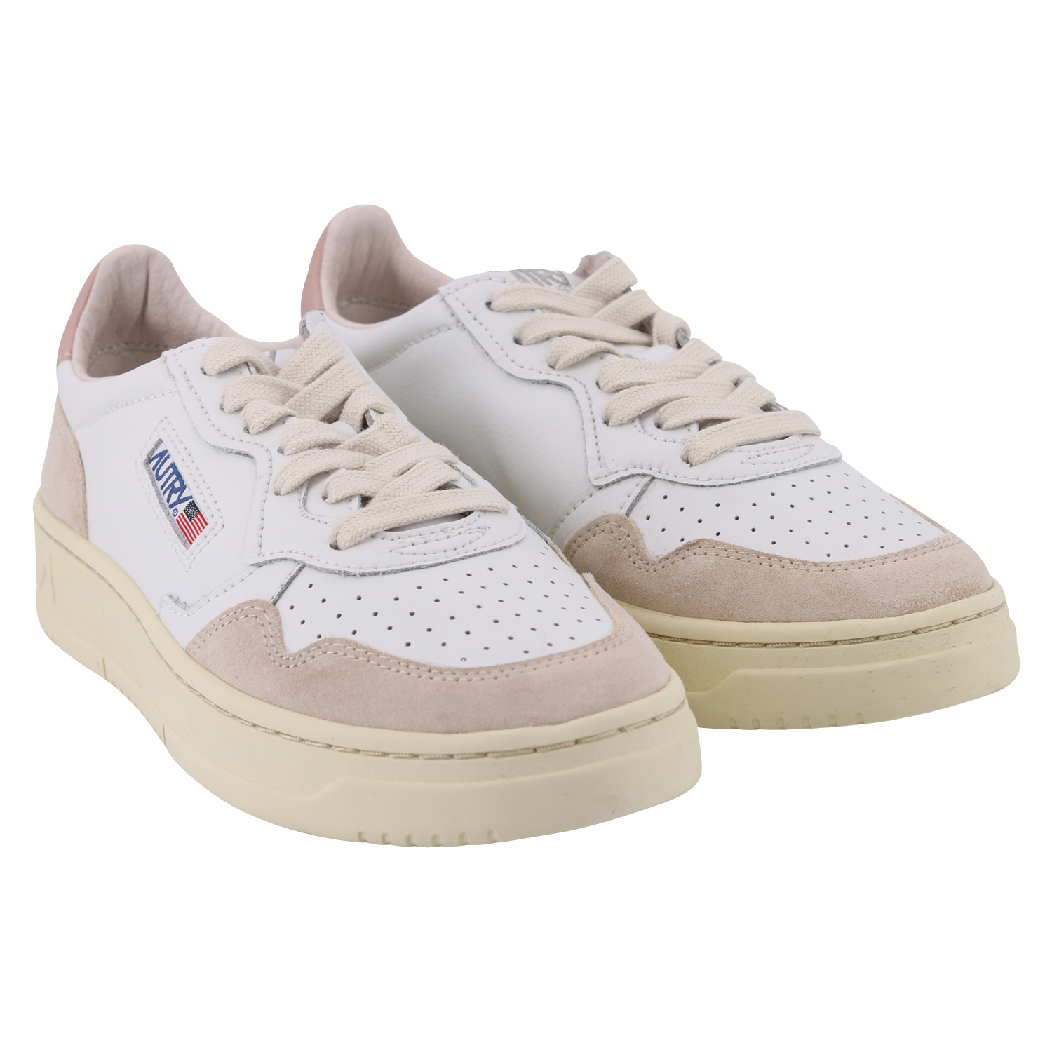 Autry Action Shoes Suede White/Powder