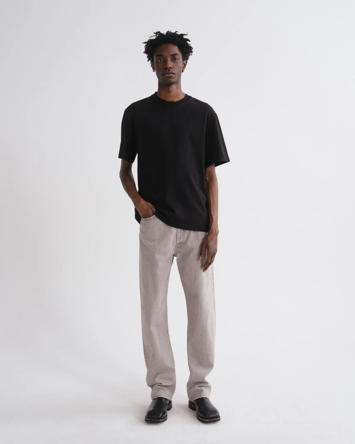 AGOLDE Asha T-Shirt in Black