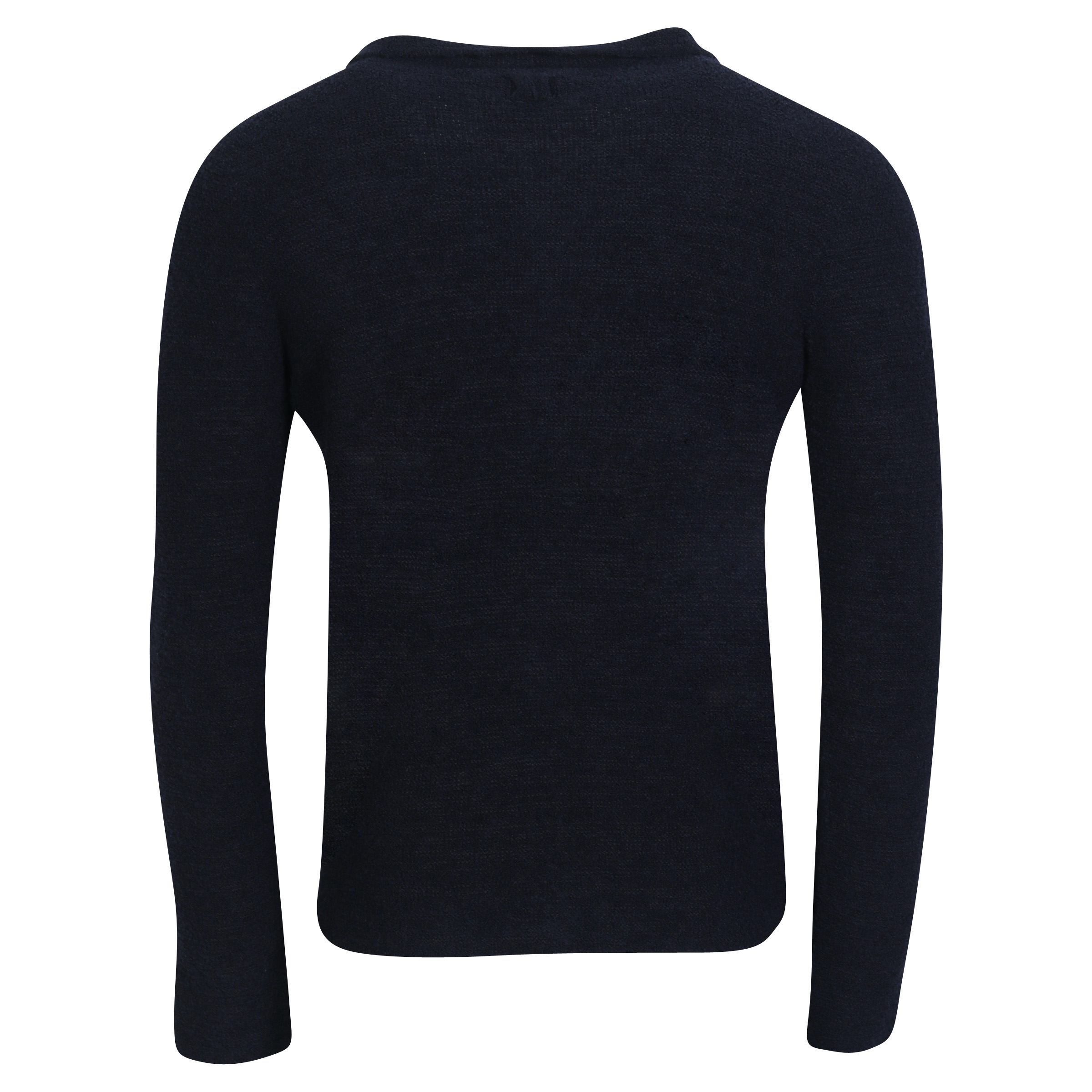 HANNES ROETHER Fluffy Knit Jacket in Dark Navy/Black