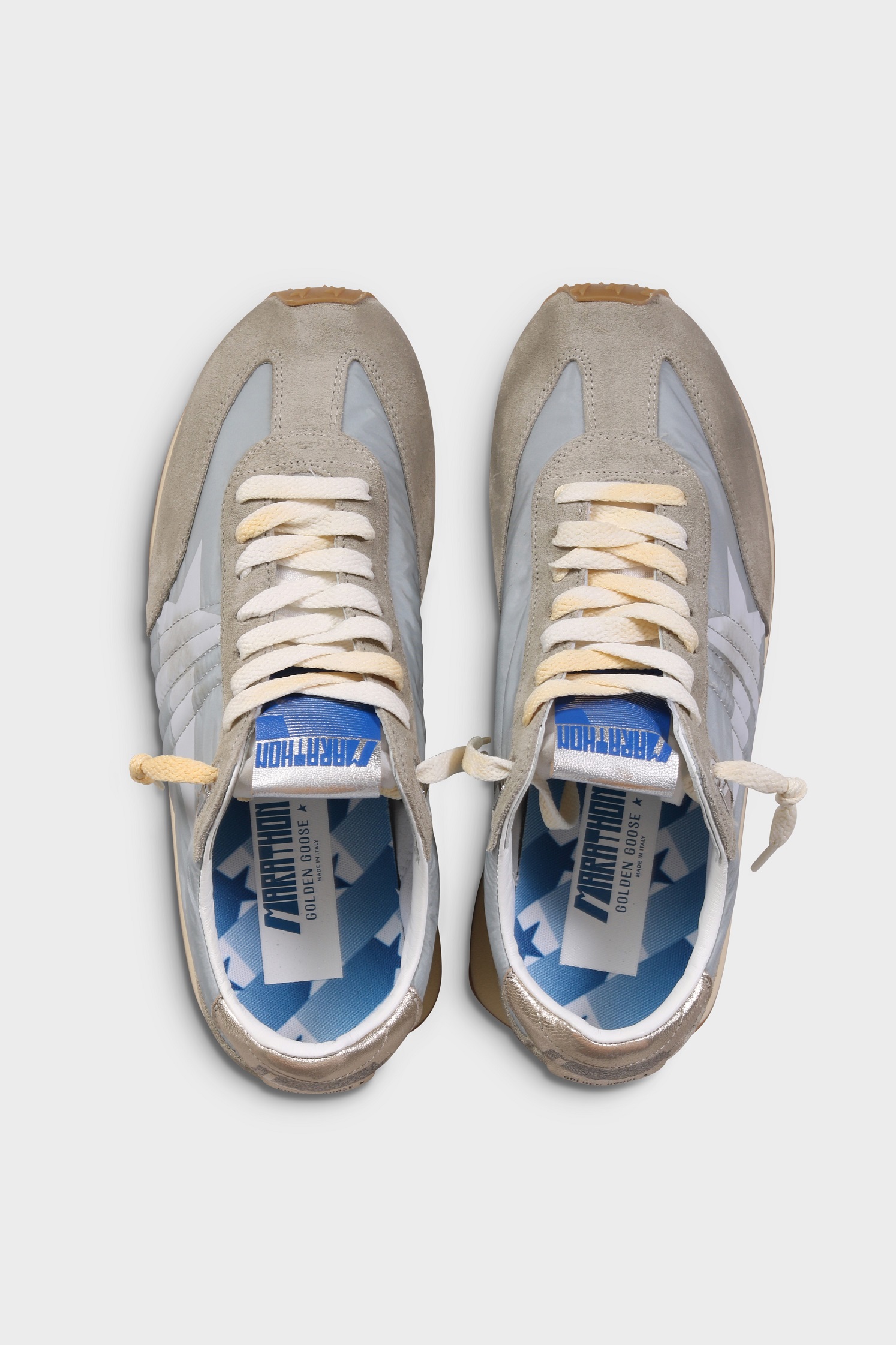 GOLDEN GOOSE Running Marathon in Light Blue/Ice/White