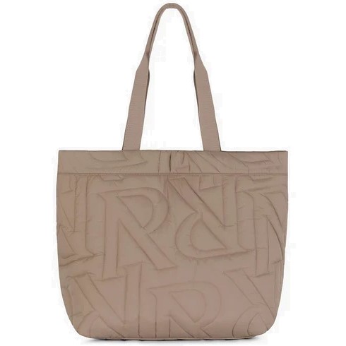 REPRESENT Initial Quilted Tote Bag in Mushroom