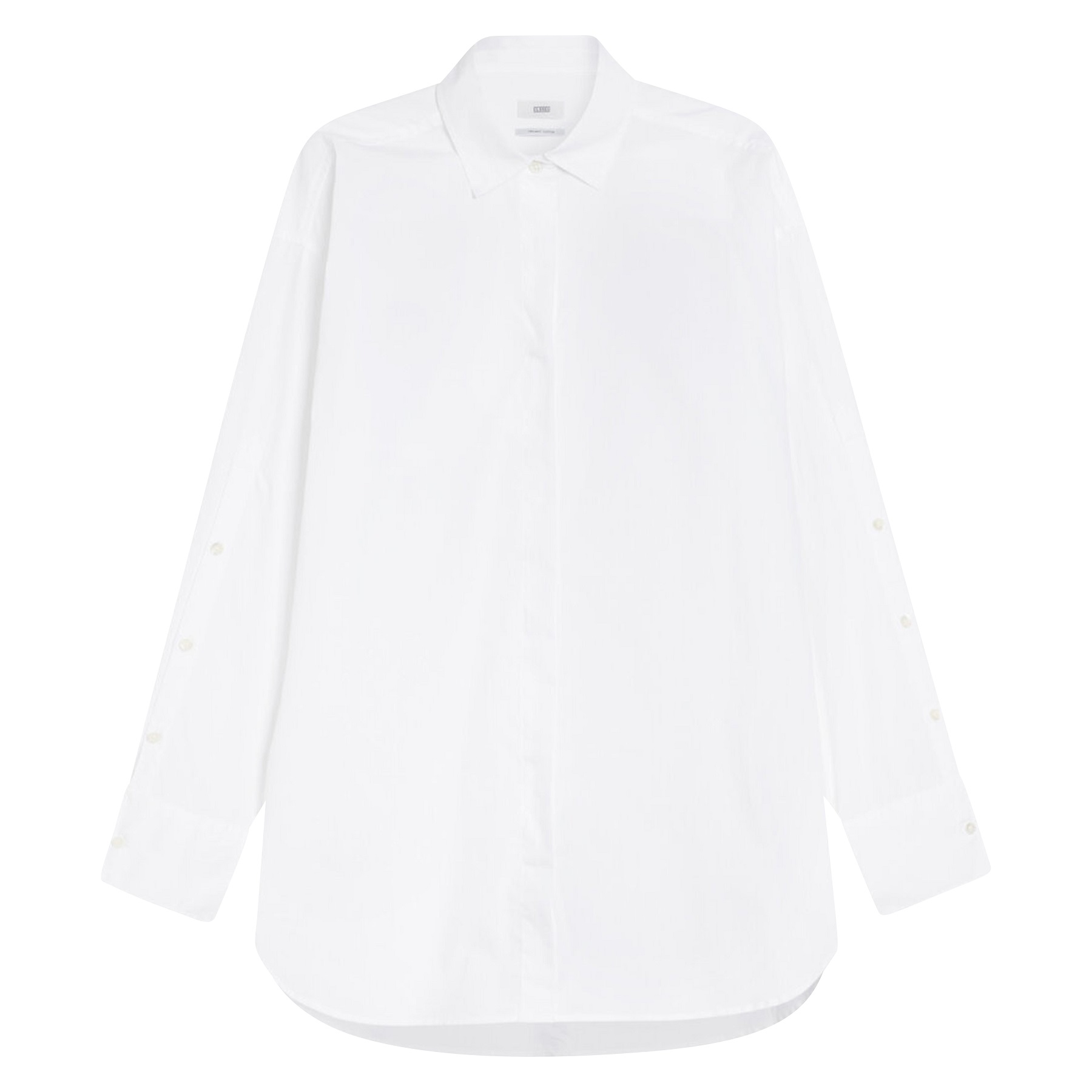 CLOSED Placket Detail Shirt in White CLOSED Placket Detail Shirt in White