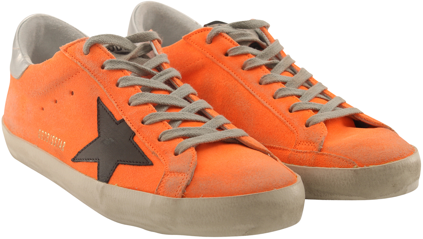 Golden Goose Sneaker Superstar Orange Fluo/Black Star