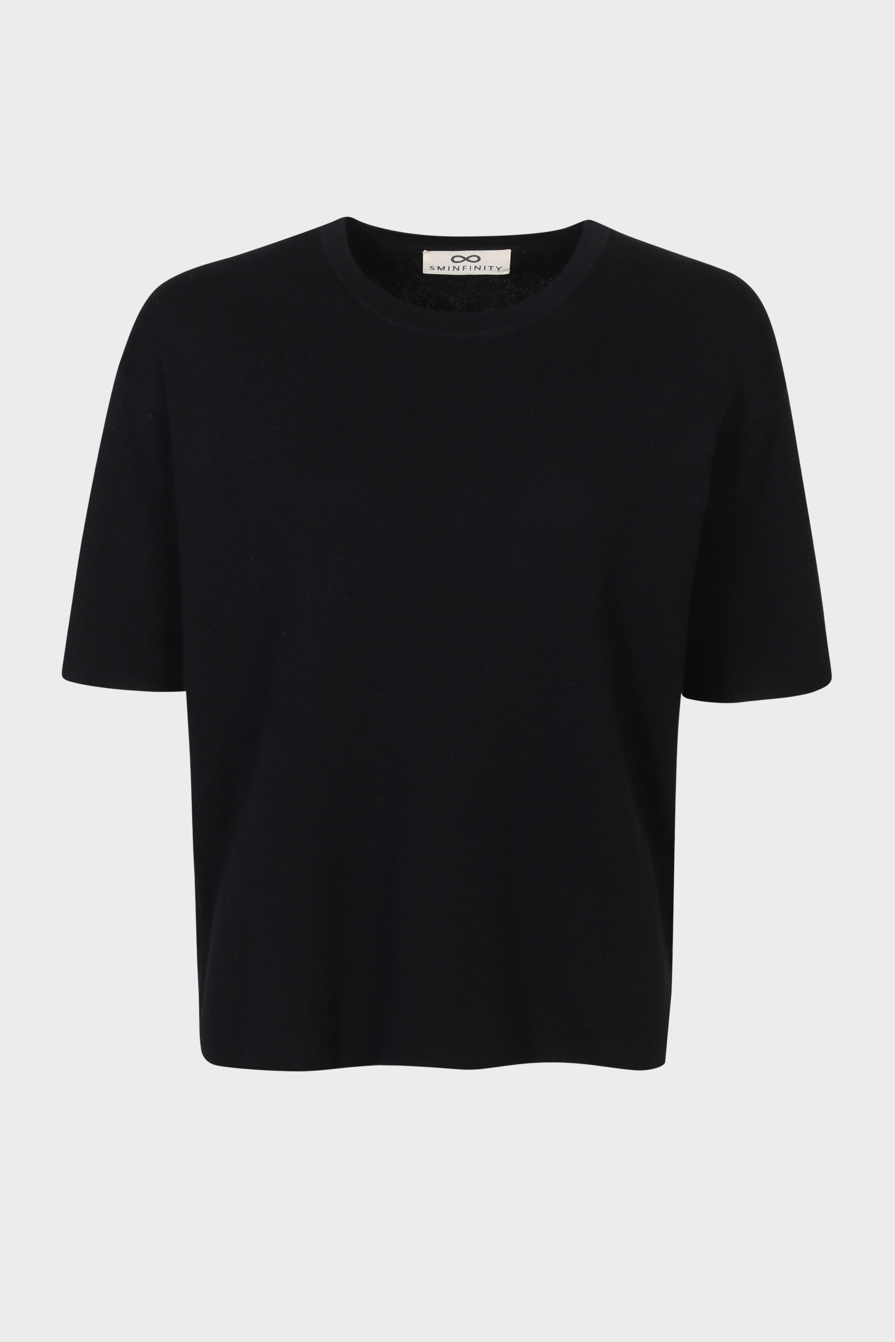 SMINFINITY Comfy Knit T-Shirt in Black