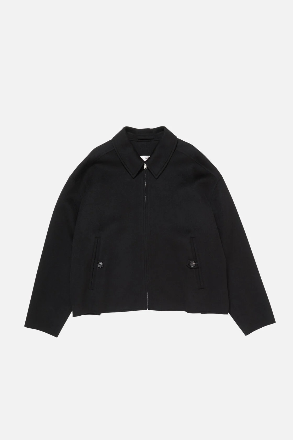 ACNE STUDIOS Boxy Fit Wool Jacket in Black