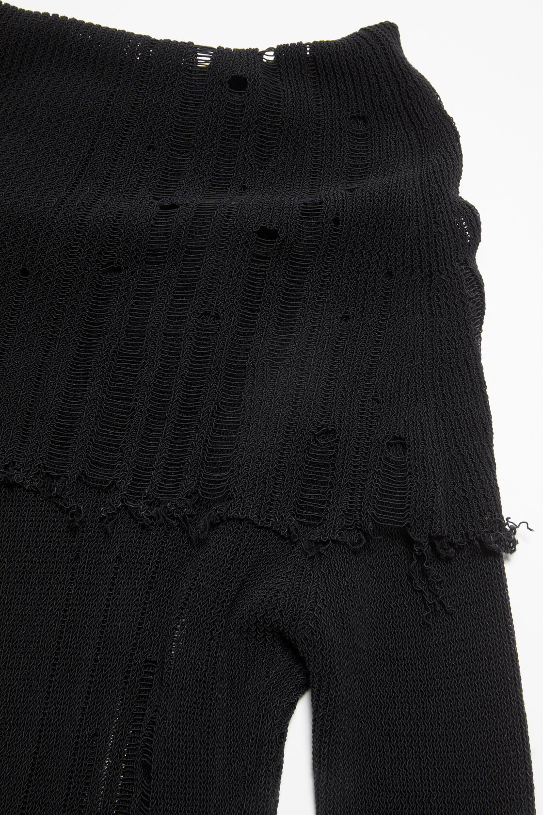 ACNE STUDIOS Neckline Knit Sweater in Black S