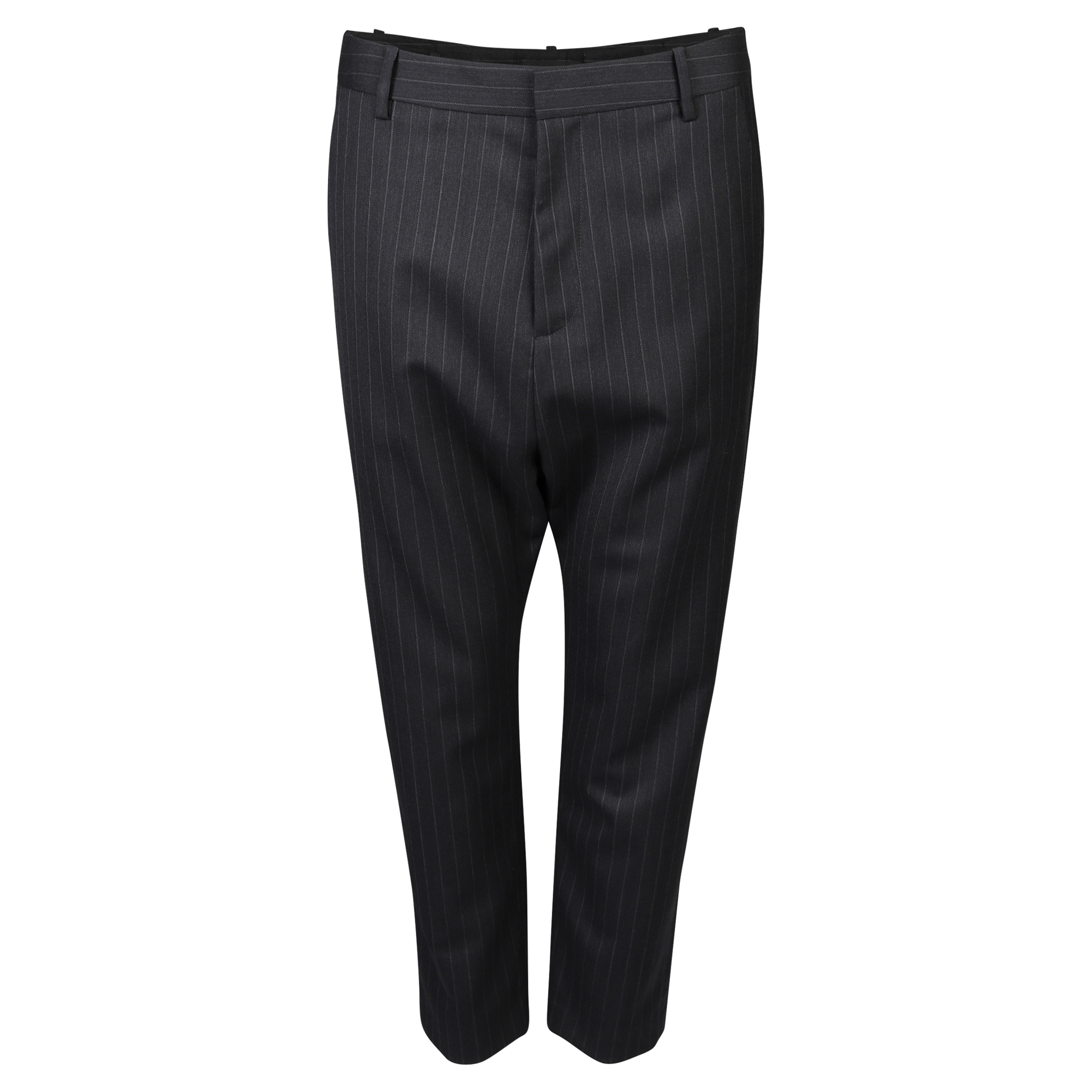 Nili Lotan Paris Wool Pant Charcoal Striped 0/XS