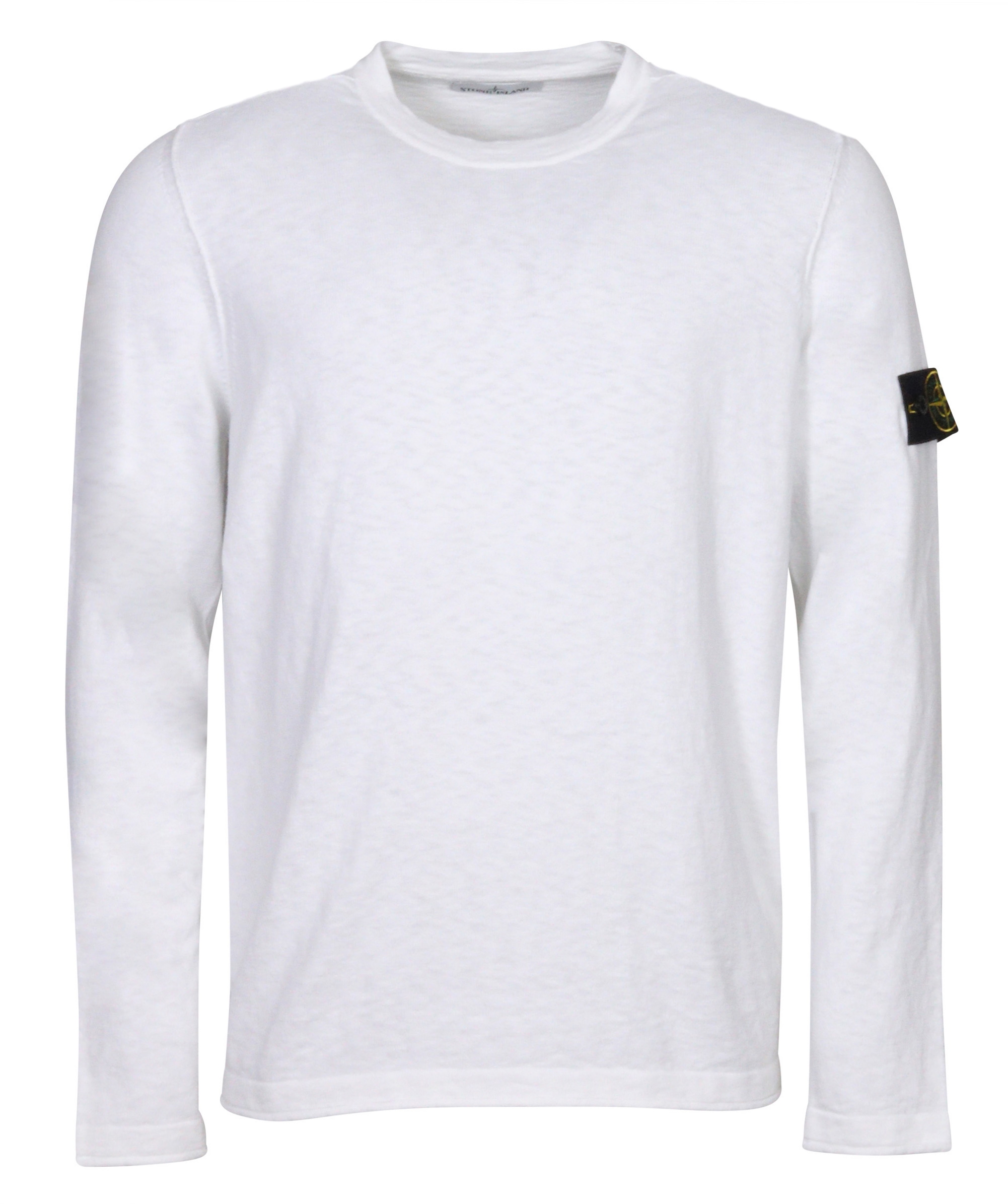 Stone Island Crew Neck Knit Sweater White