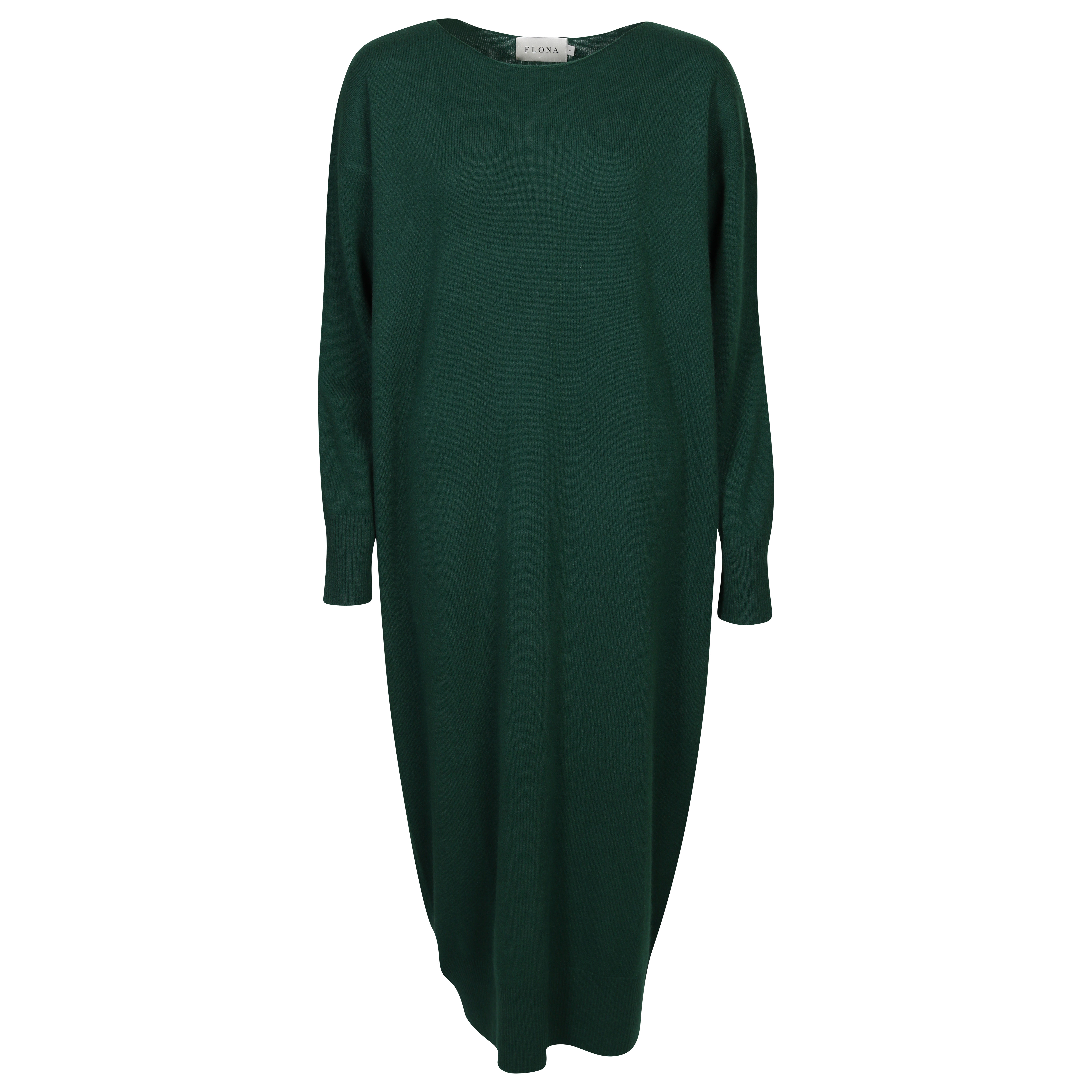 Flona Cashmere Dress in Dark Green