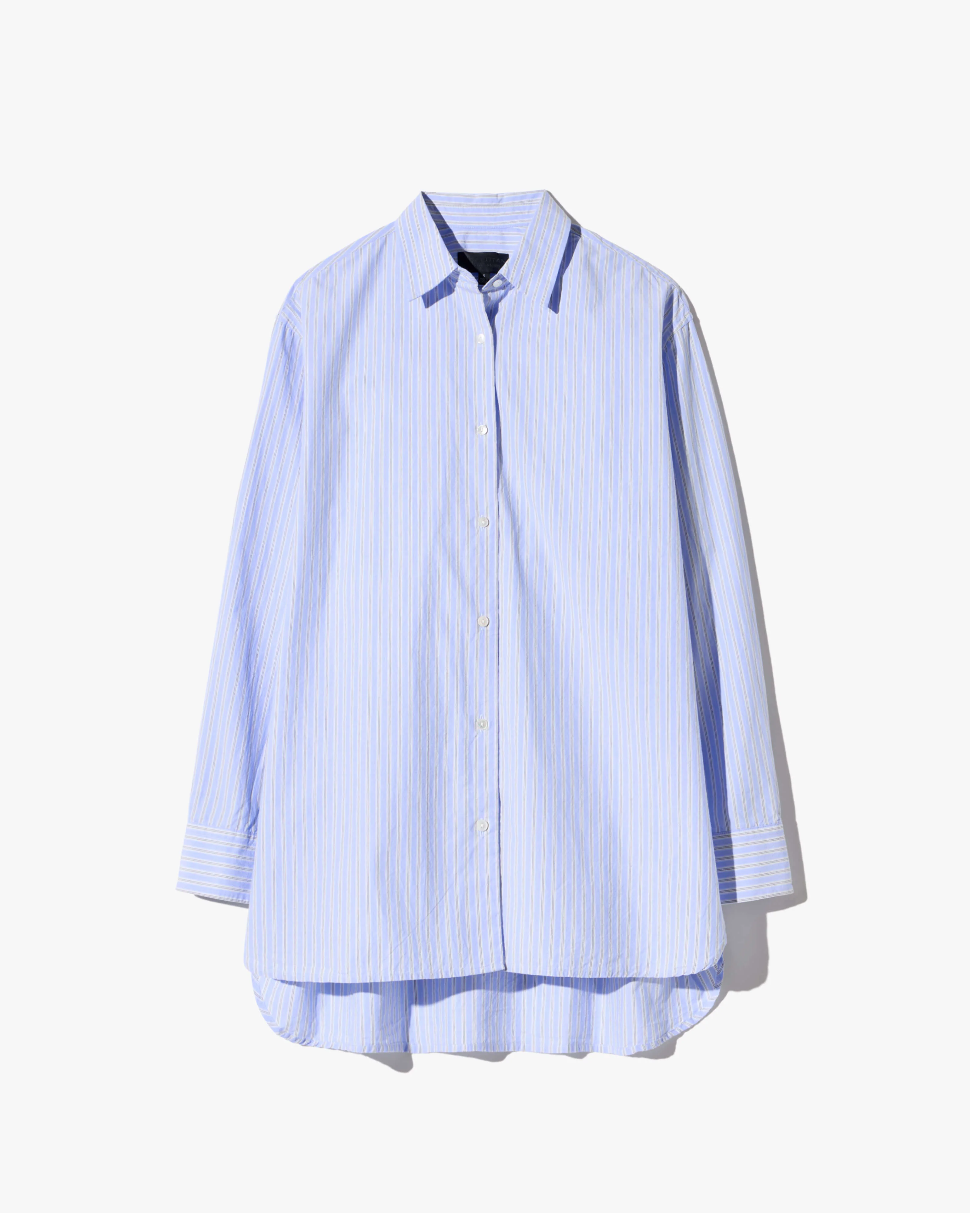 NILI LOTAN Striped Yorke Shirt Light Blue