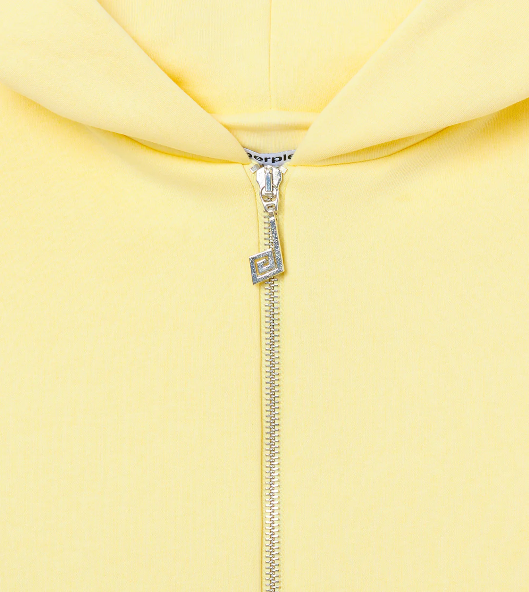 PERPLEX Two Way Zip Hoodie in Butter