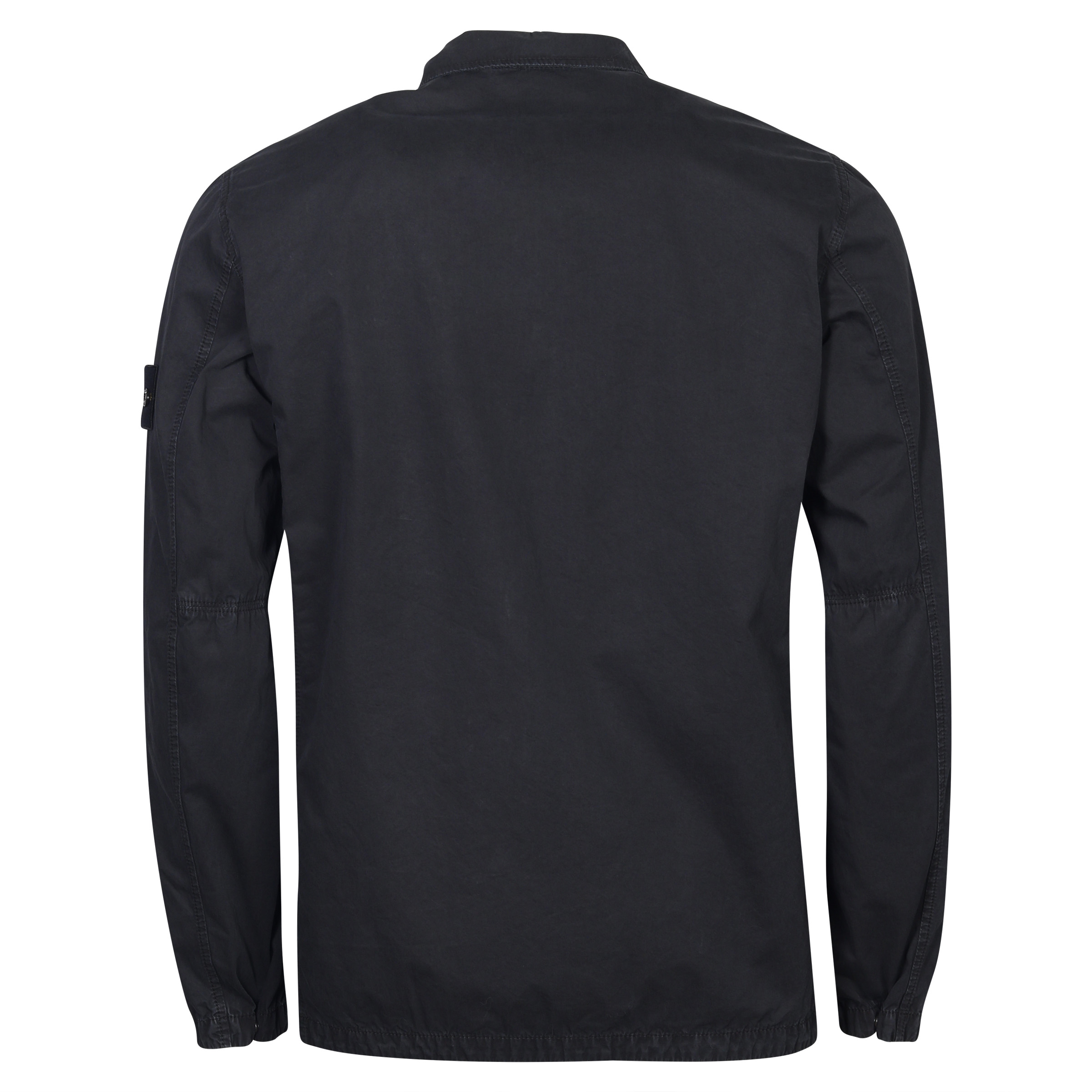 Stone Island Cotton Overshirt Washed Black