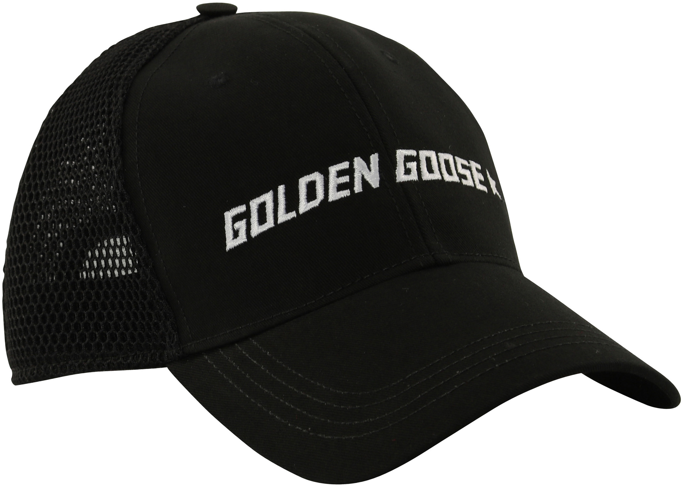 Golden Goose Cap Jace Black/White Embroidery