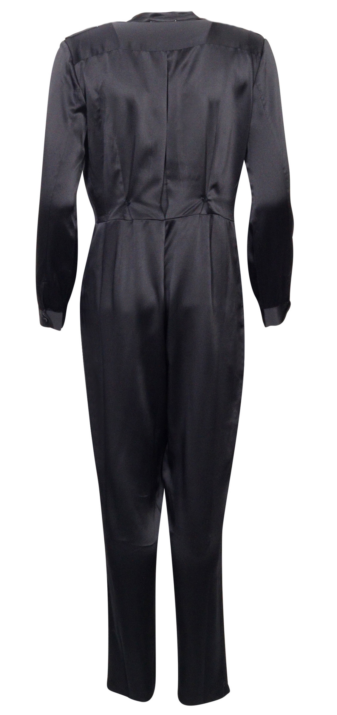 Anine Bing Silk Jumpsuit Rosalie Black S