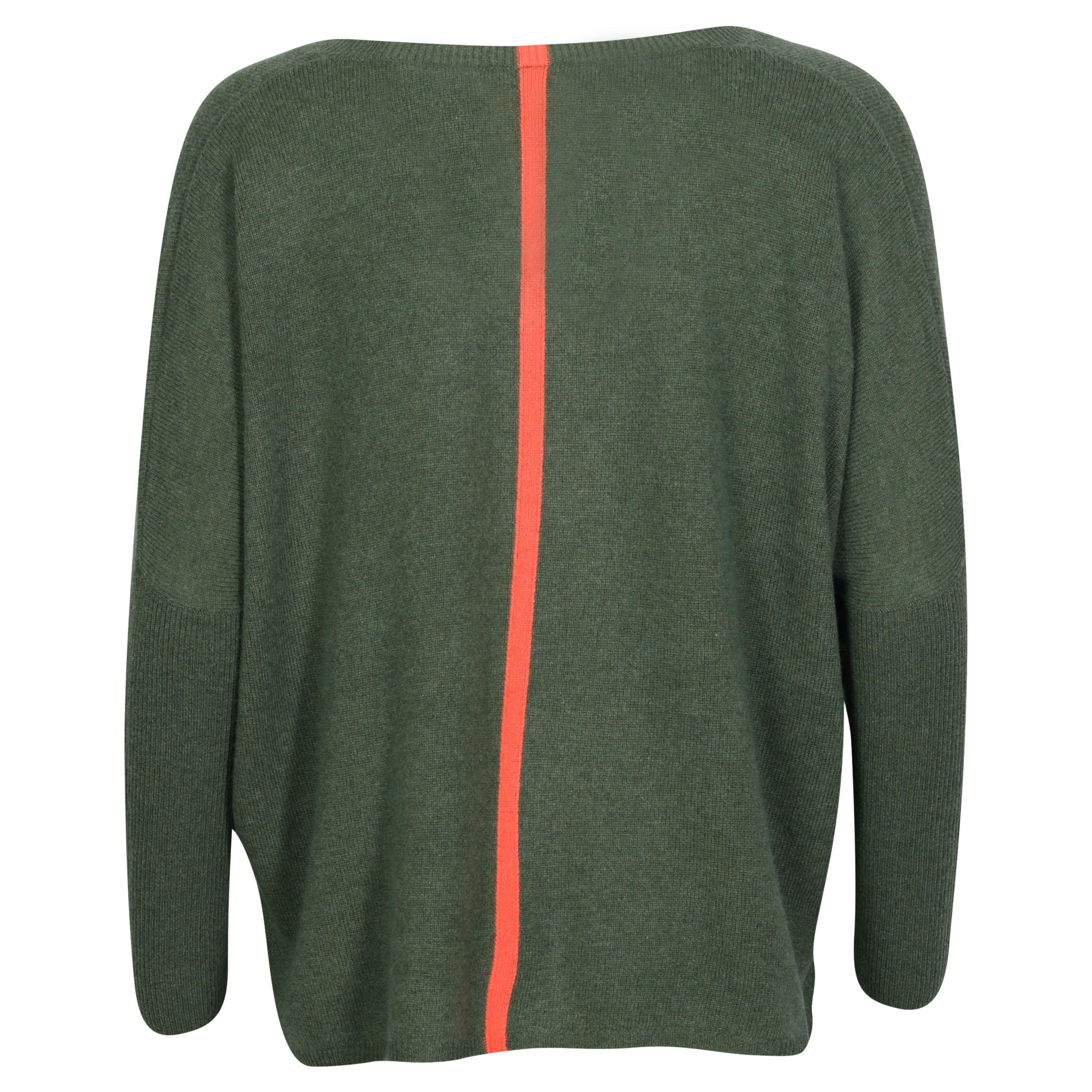 Absolut Cashmere Oversized Sweater Chloe Olive/Coral S