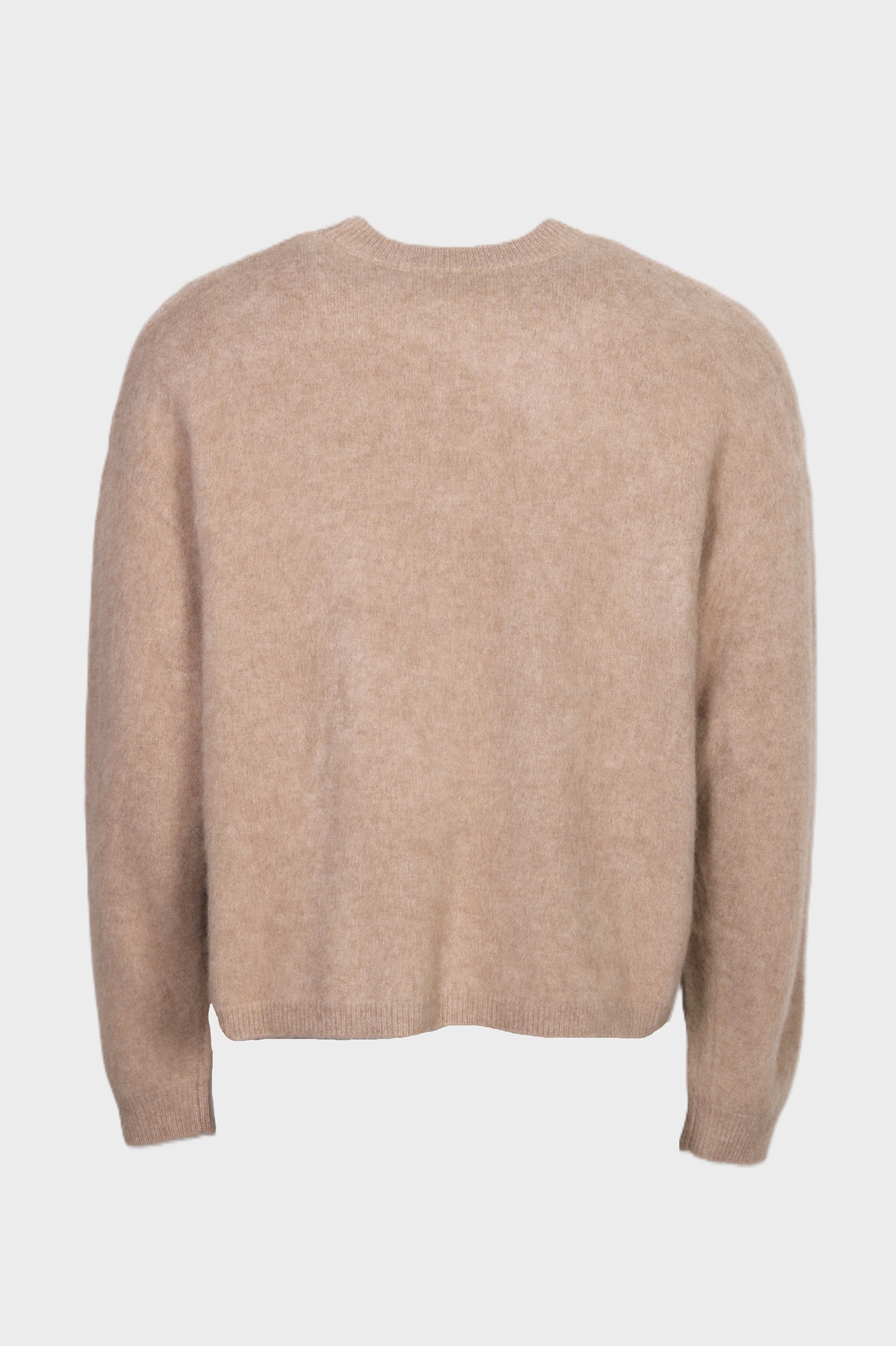 YACAIA Oversize Brushed Cashmere Sweater in Camel